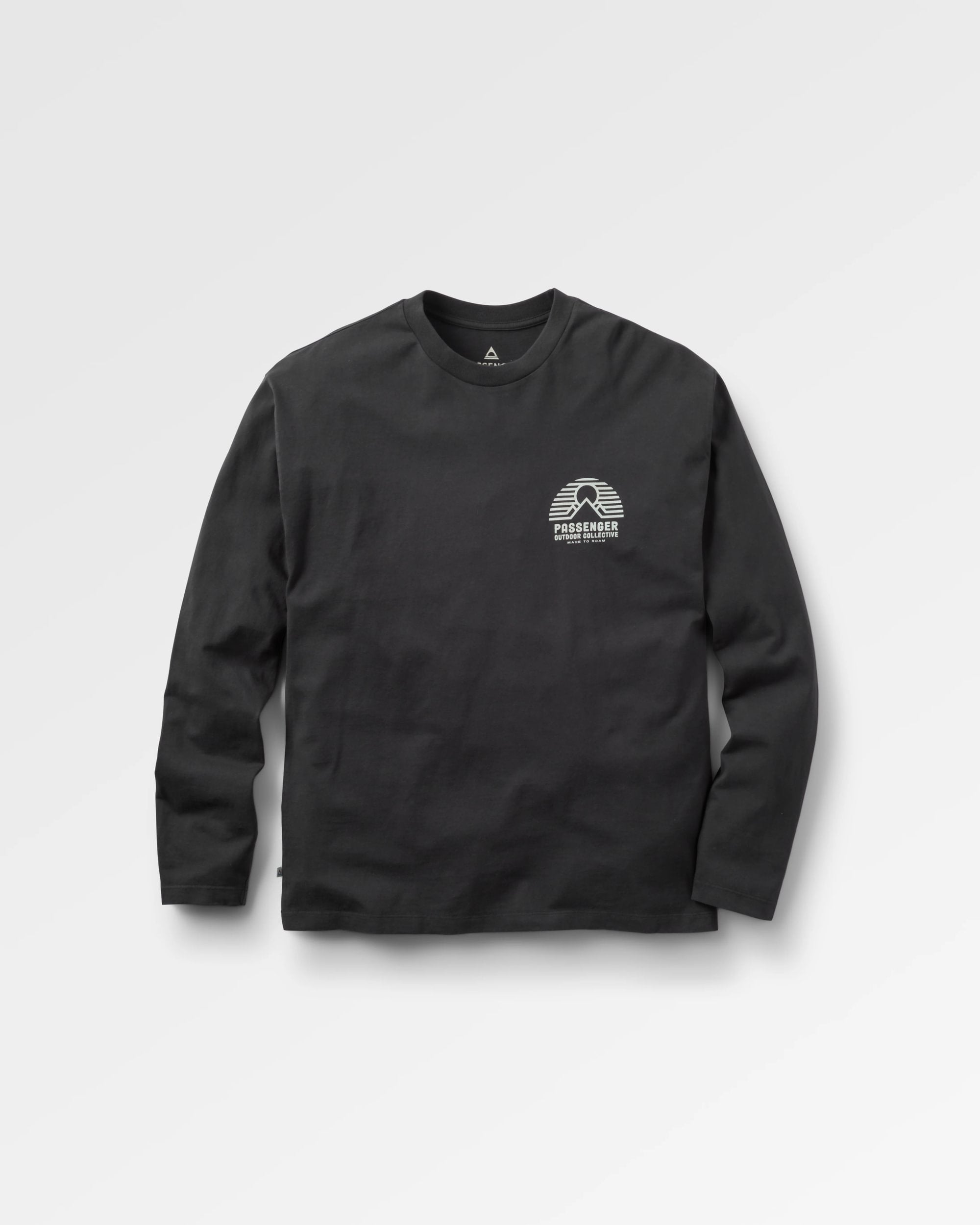 Elbio Relaxed Fit LS T-Shirt - Black - Flatlay