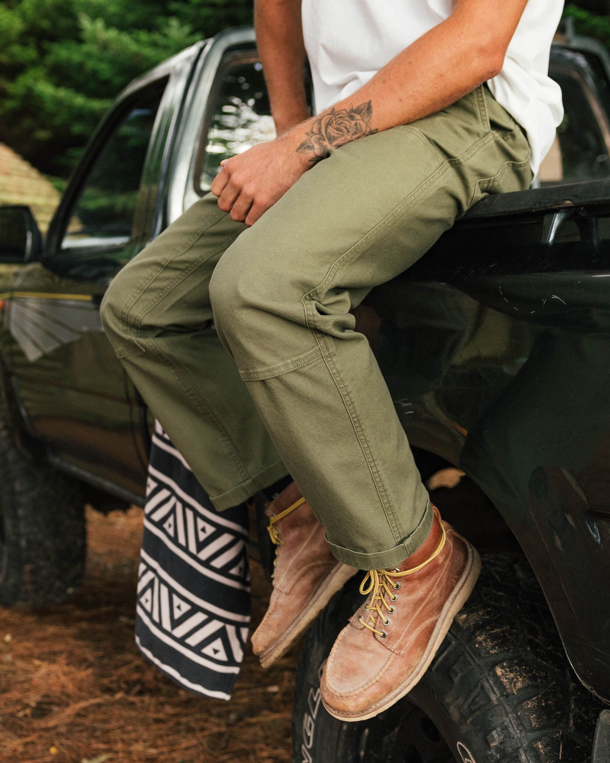 Vantage Organic Cotton Trouser - Khaki - Lifestyle