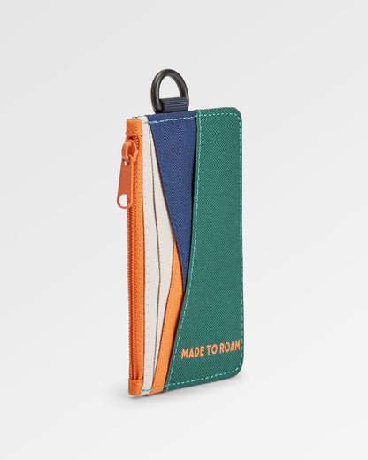 Mountain Recycled Card Holder - Rain Forest Orange Multi