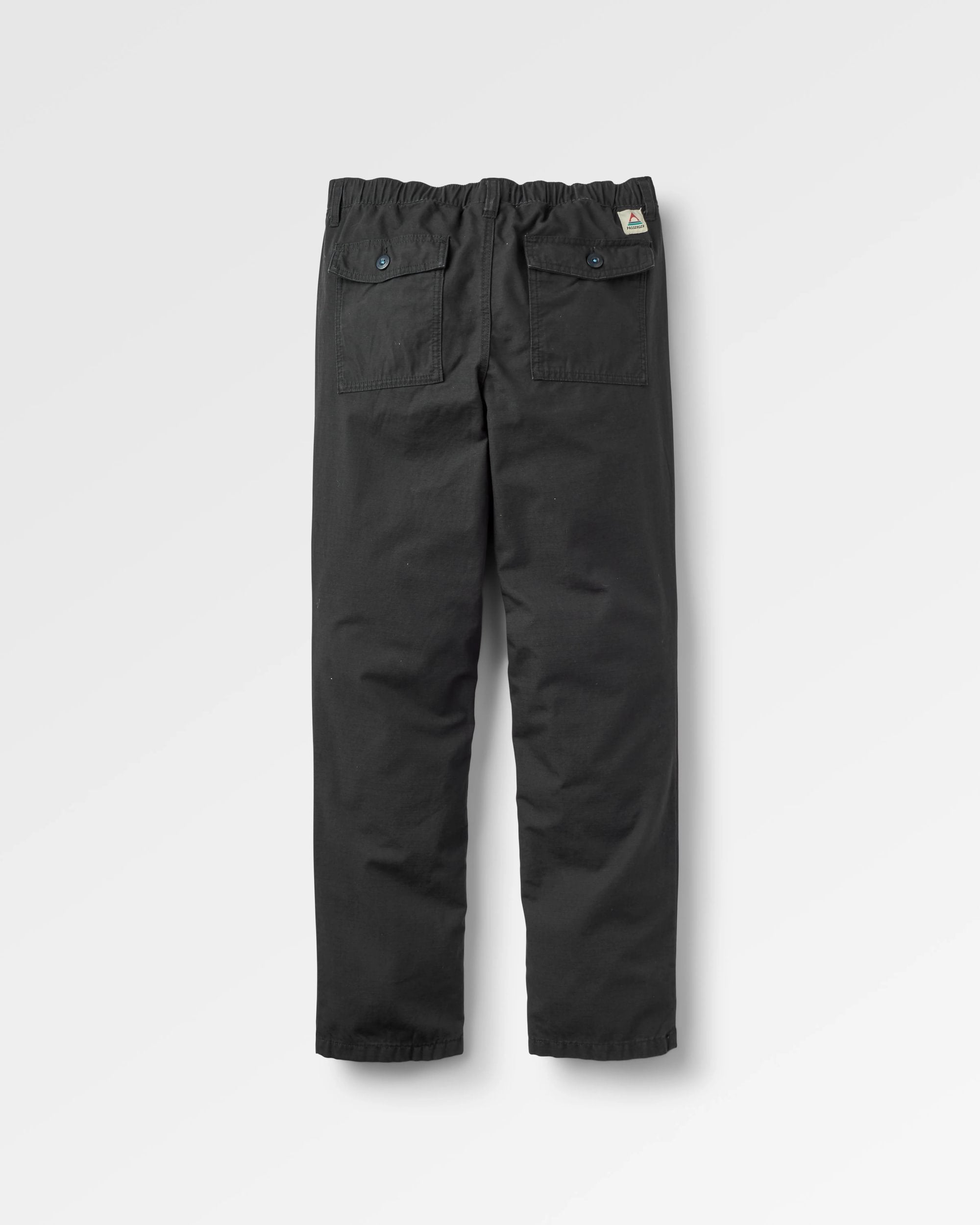 Rif-Raf Ripstop Trouser - Black - Flatlay