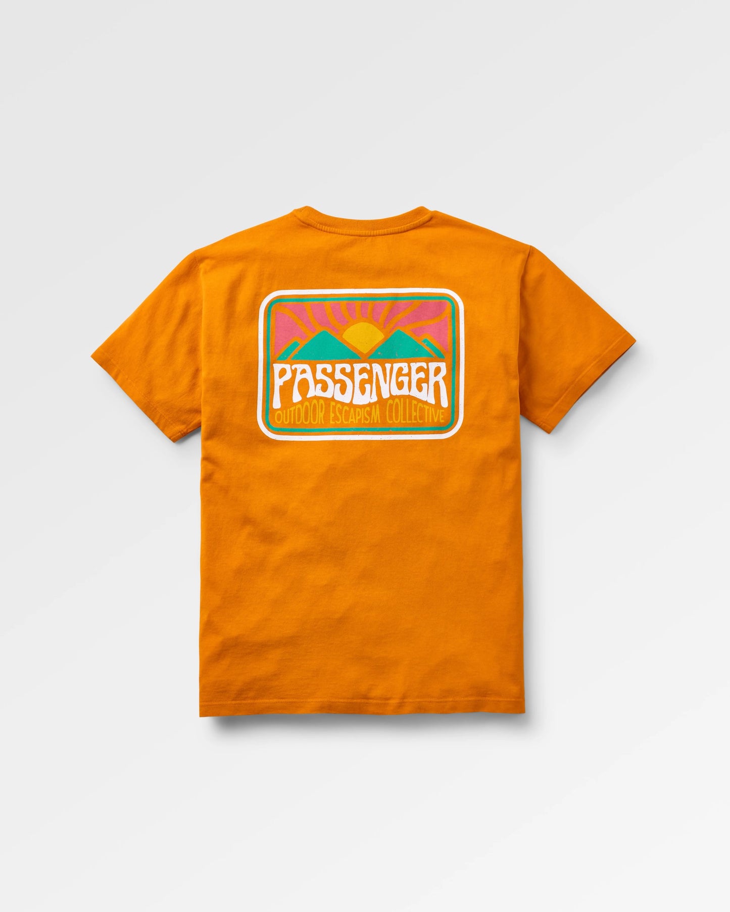 Golden Hour Recycled Cotton T-Shirt - Sunrise Orange