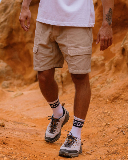 Apex Grid Cord Short - Simply Taupe - Lifestyle