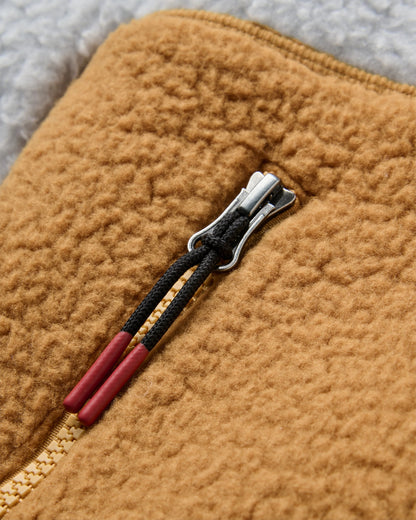 Home Sherpa Fleece - Dusty Ochre - Flatlay