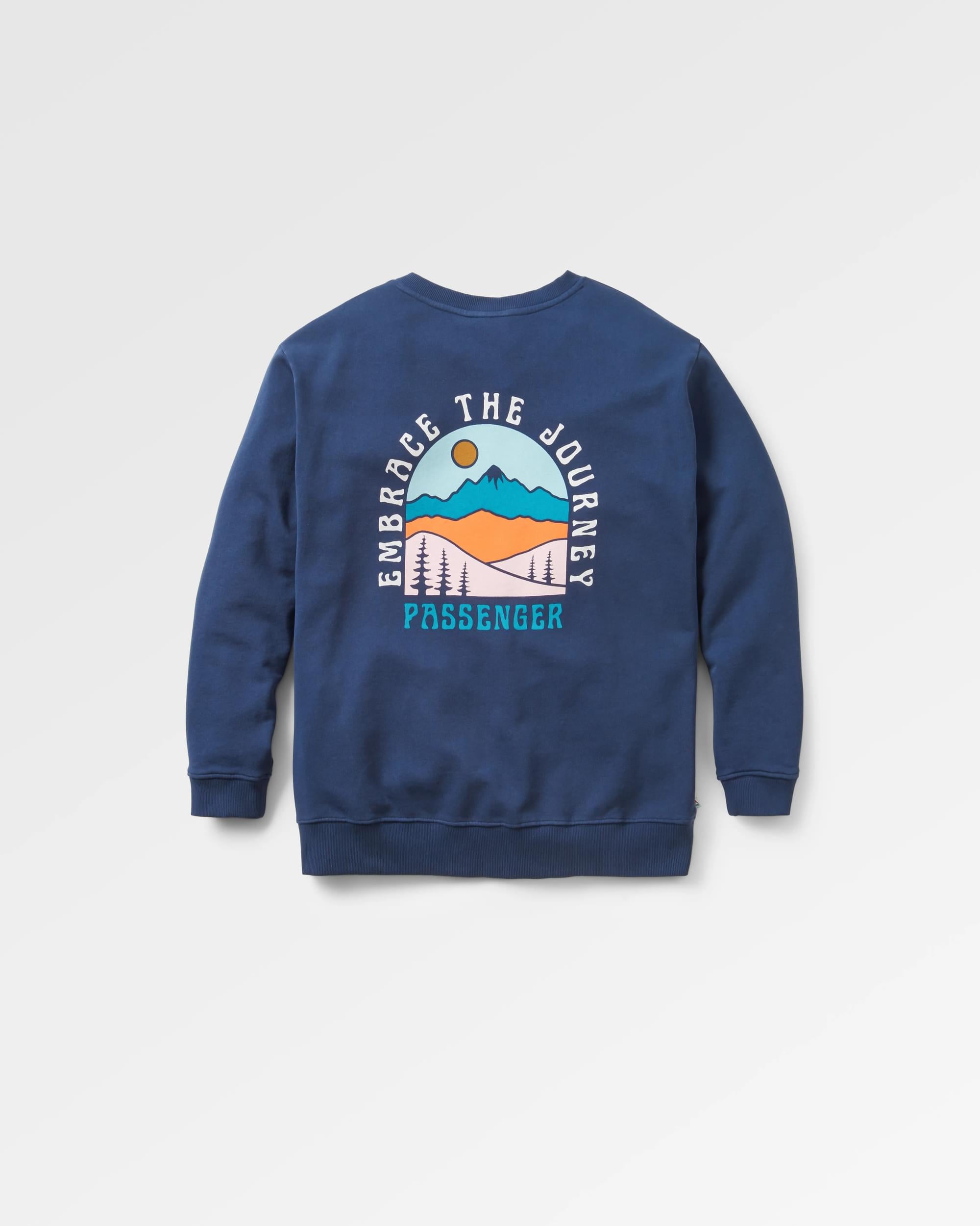 Outlook Sweatshirt - Rich Navy - Flatlay