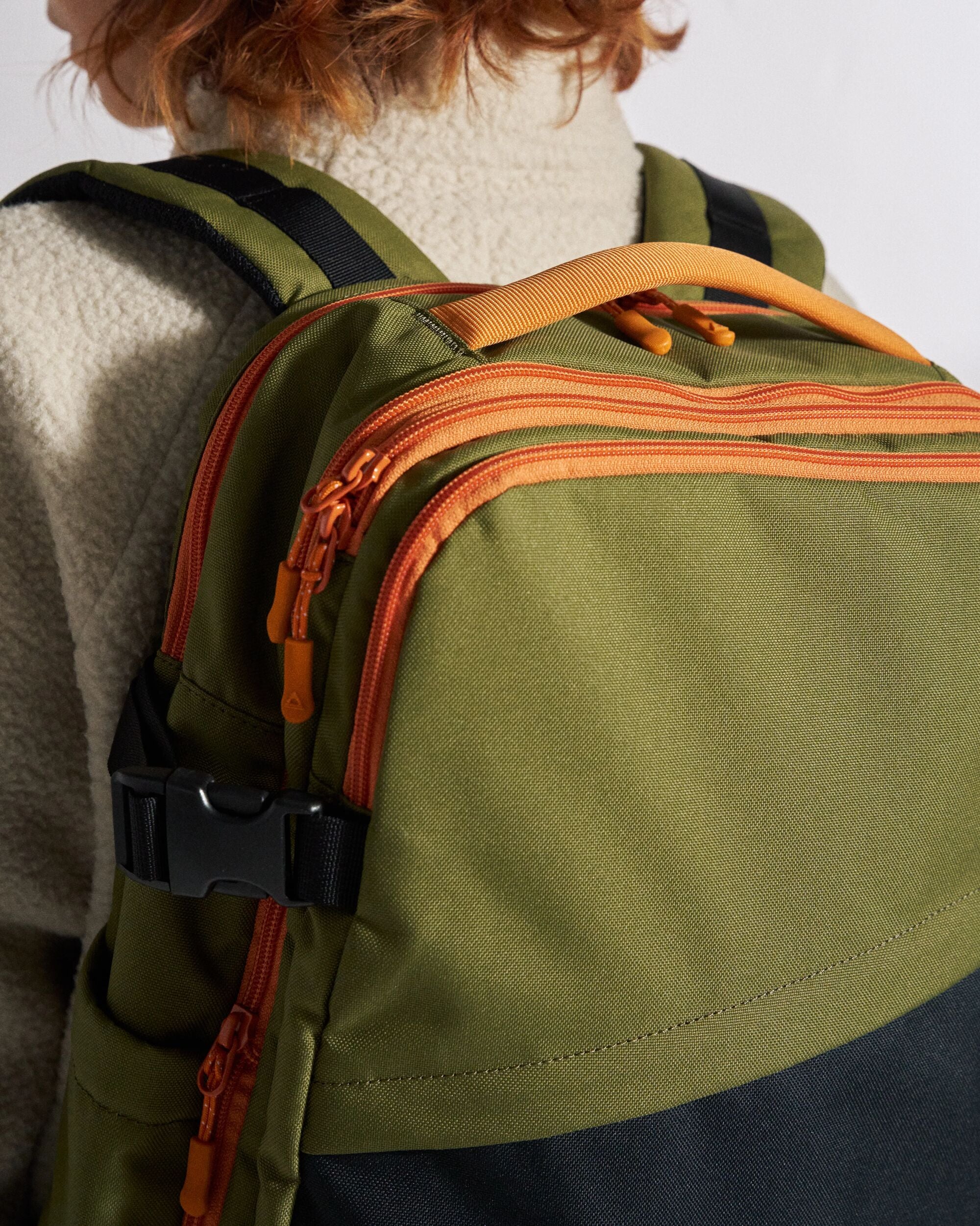 Boondocker Expandable Travel Pack - Black/Khaki - Studio Model