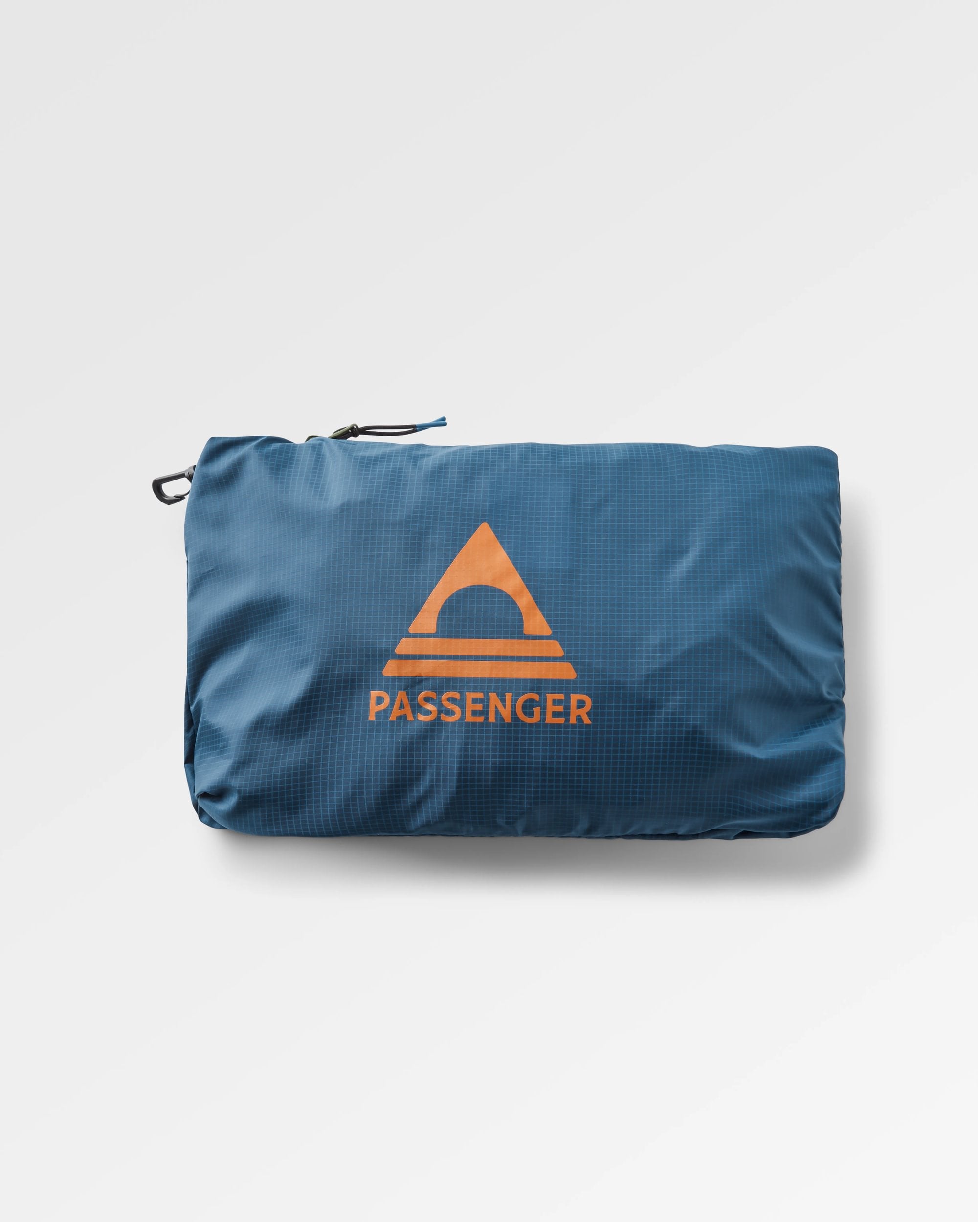 Gusto Recycled Windshell Jacket - Khaki/Dark Denim - Flatlay