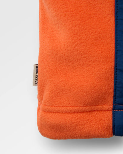 Alexander Hooded Polartec® Fleece - Dark Rust - Flatlay
