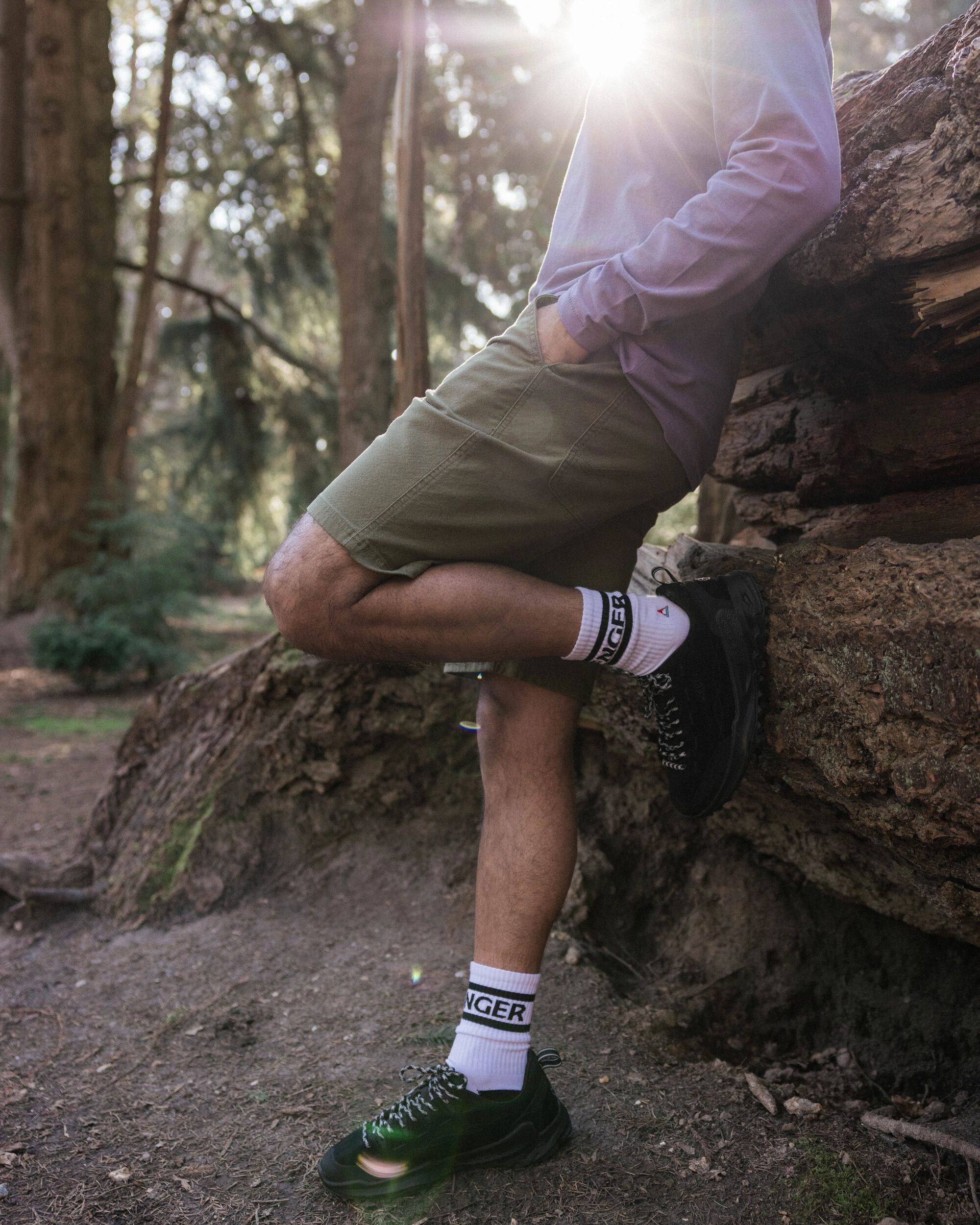 Vantage Cotton Canvas Short - Khaki - Lifestyle