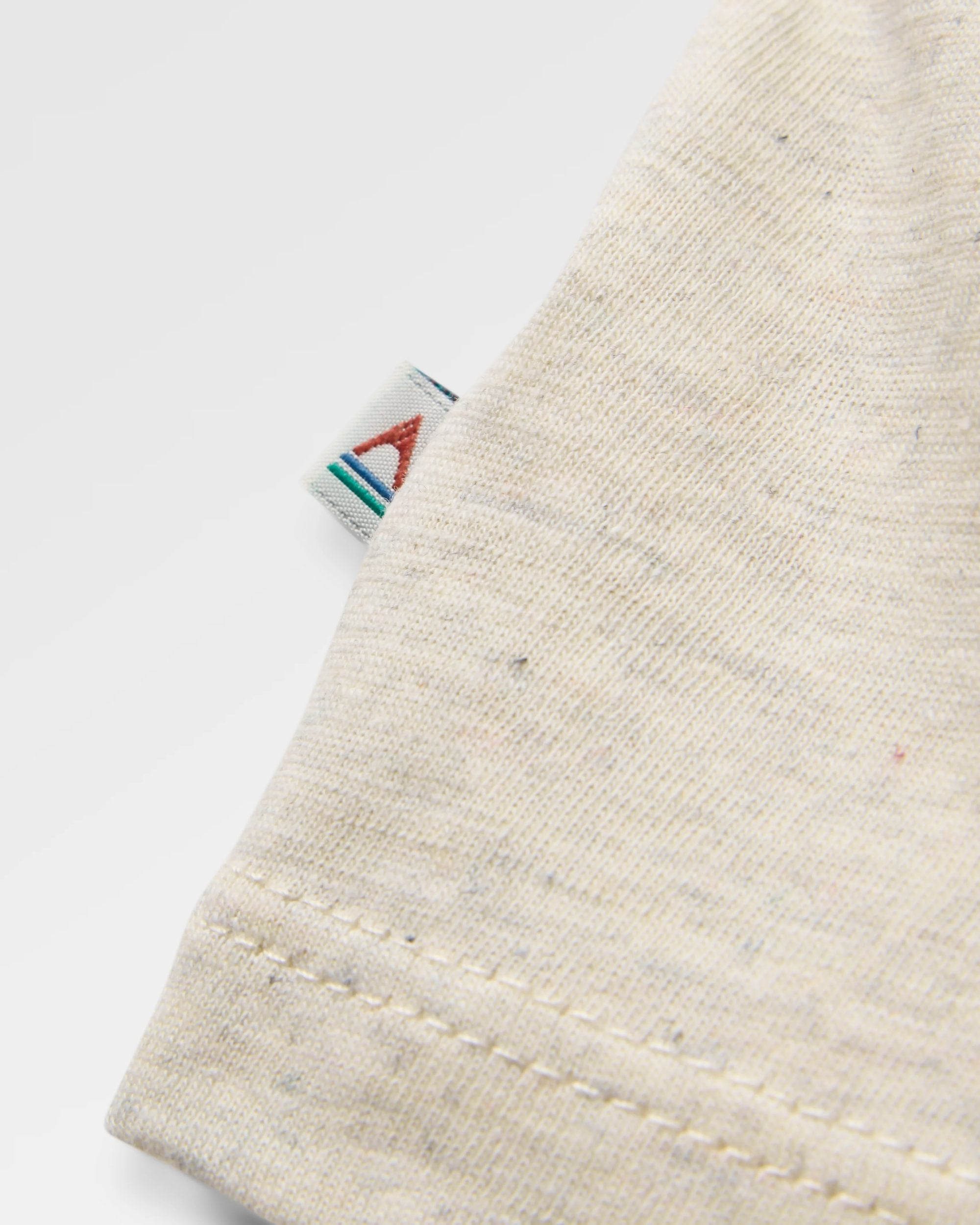 Golden Hour Recycled Cotton Oversized T-Shirt - Milky Marl - Flatlay