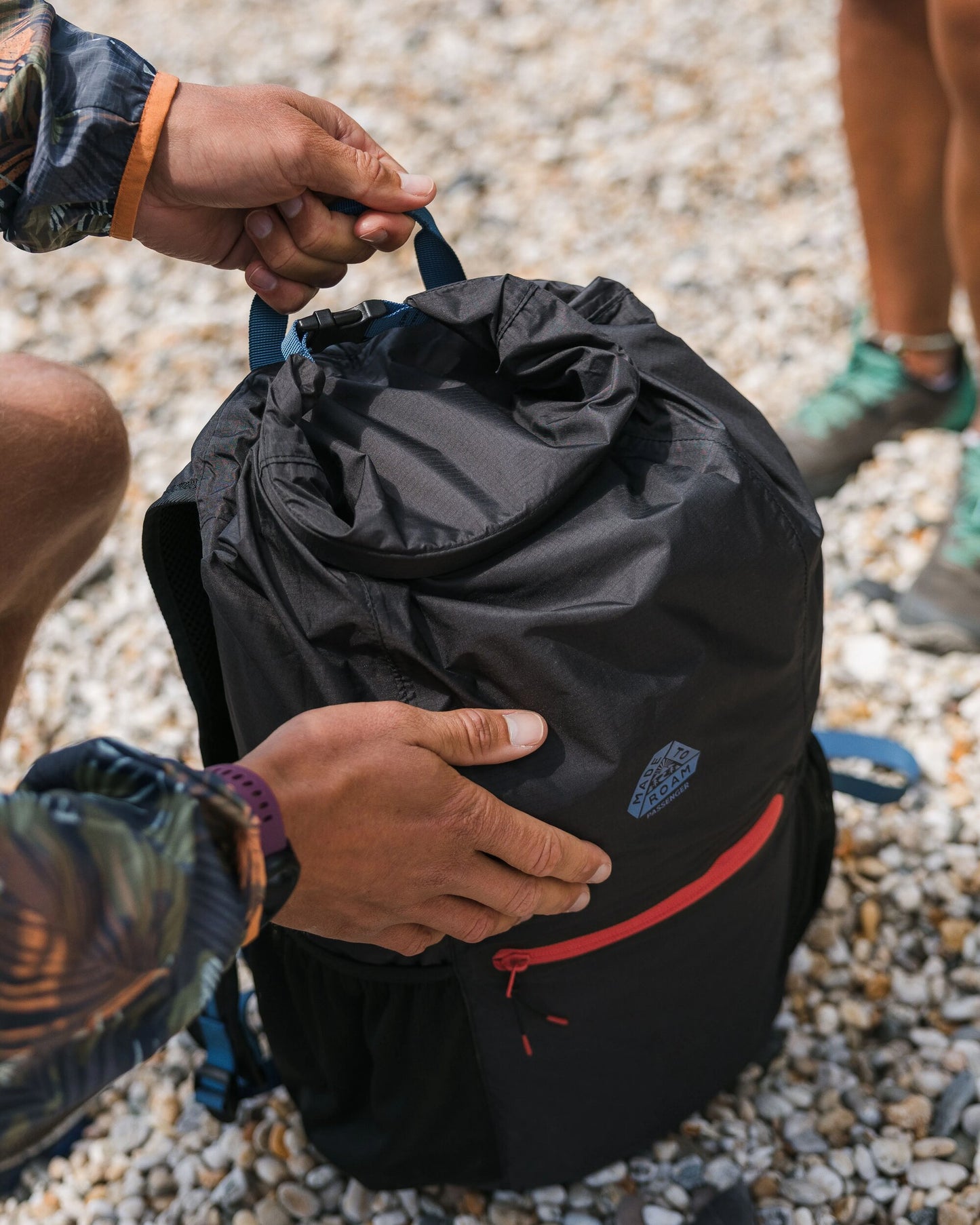 Trail Light Recycled Packable Backpack - Black