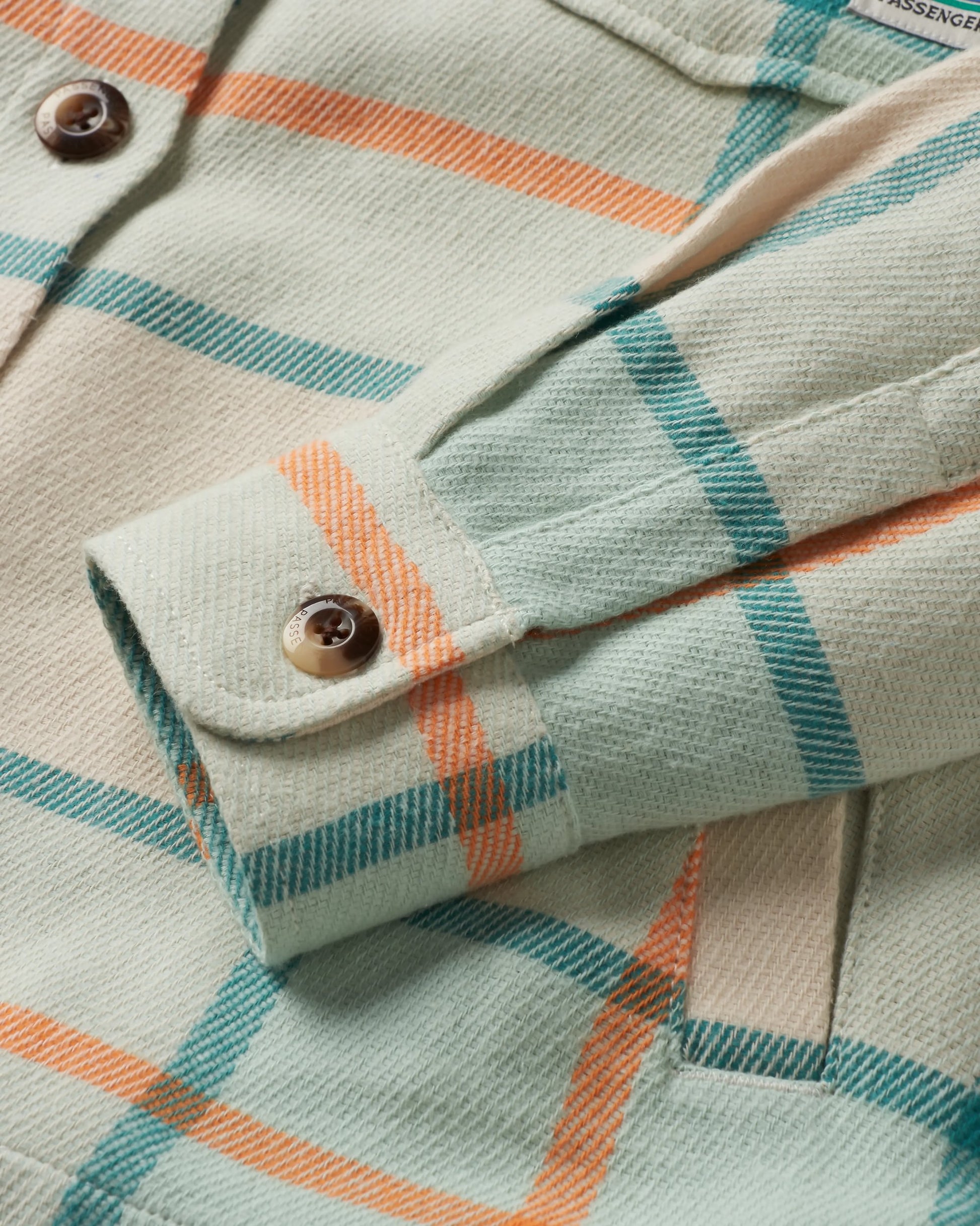 Stella Organic Cotton LS Shirt - Surf Spray Check