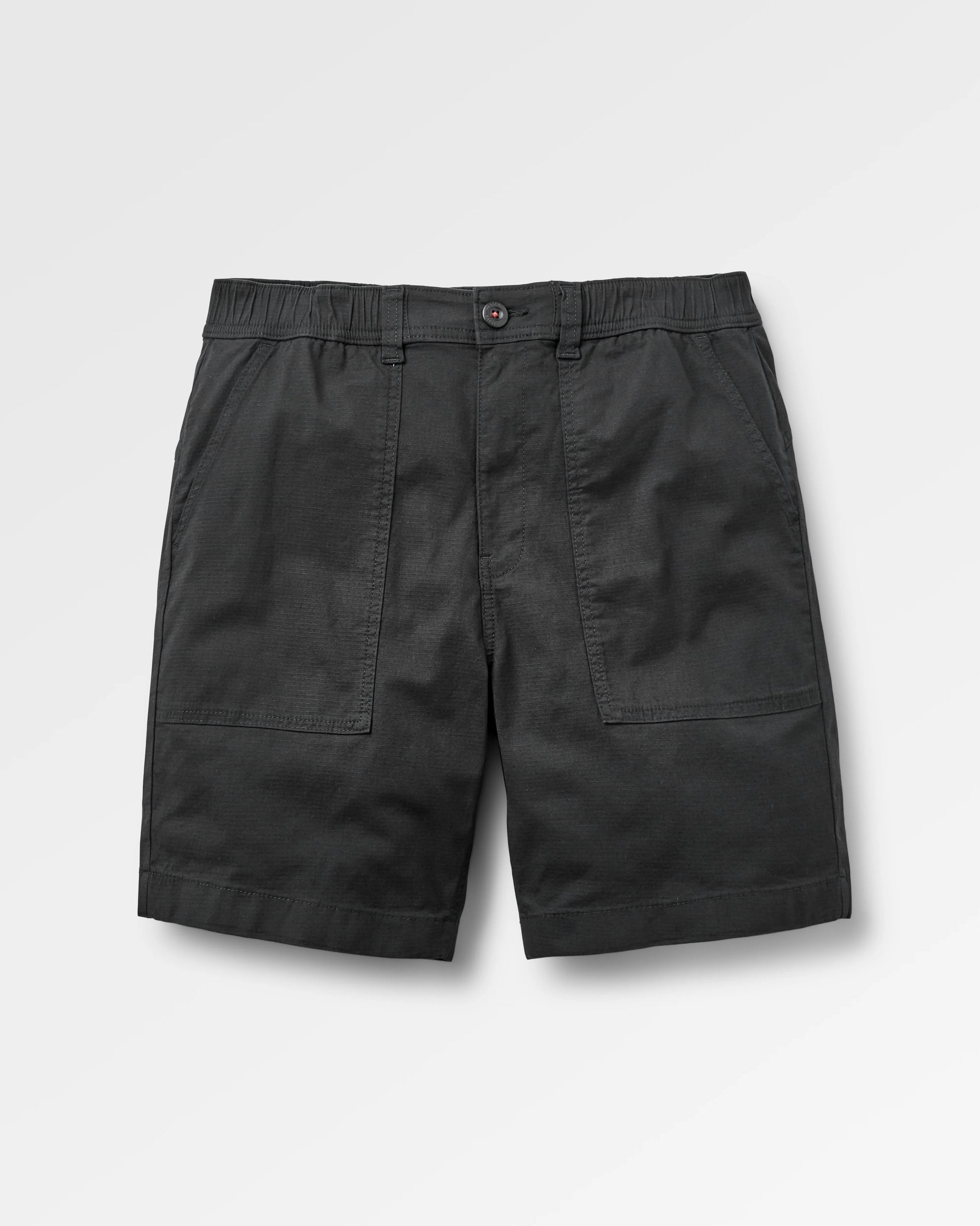 Kimmer Ripstop Cotton Short - Black - Flatlay