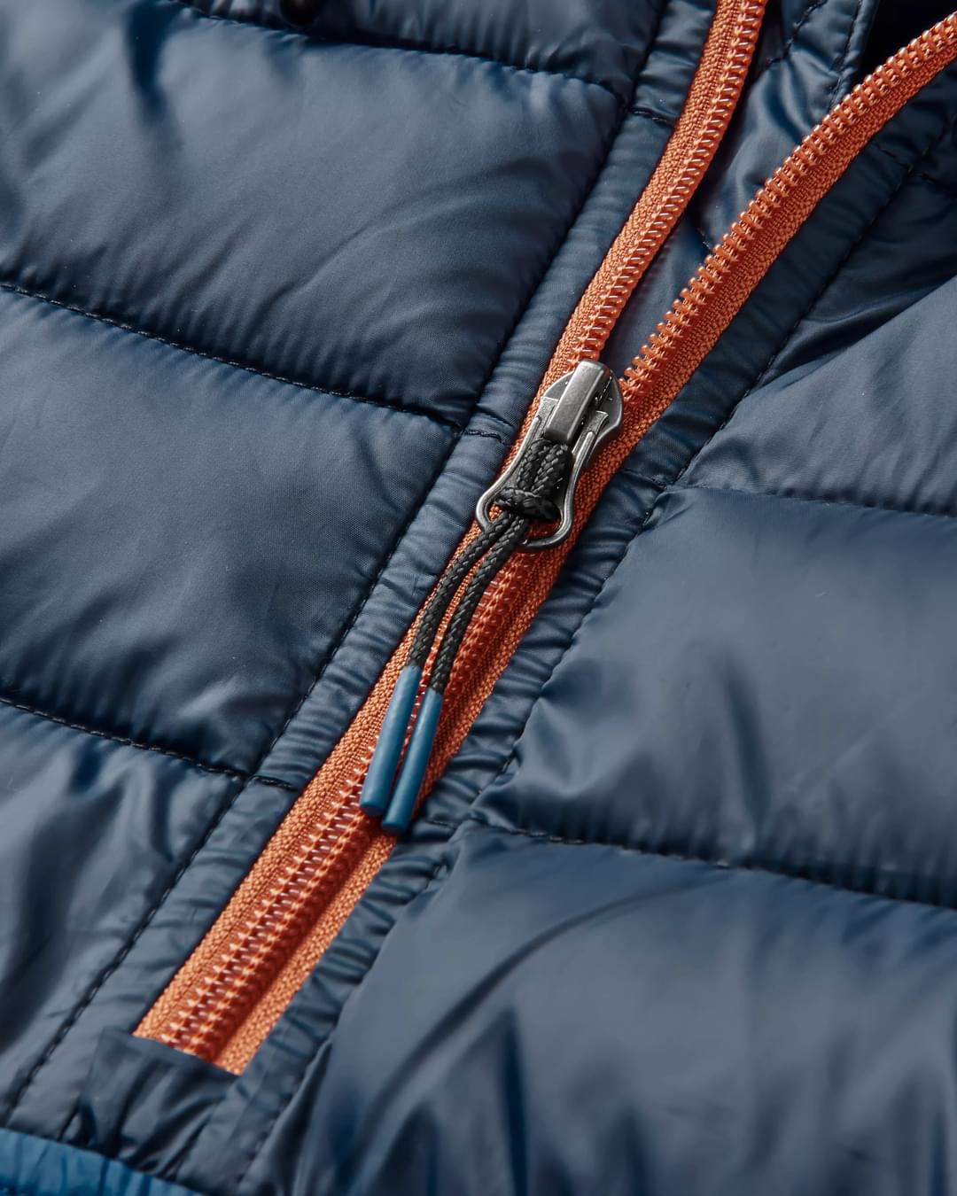 Roamer Recycled Insulated Overhead Jacket - Rich Navy/Cobalt - Flatlay