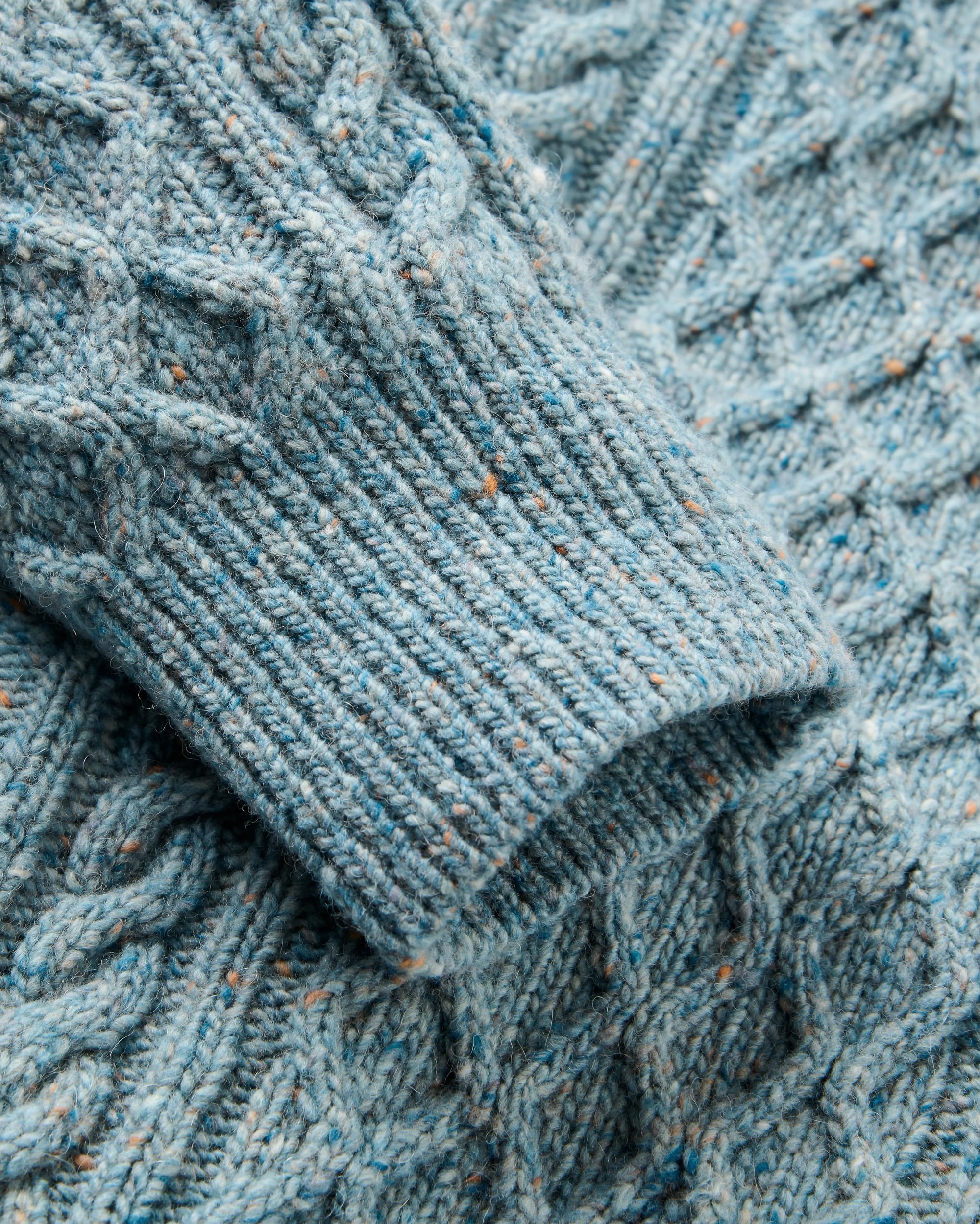 Sandbar Recycled Knitted Jumper - Arctic - Flatlay