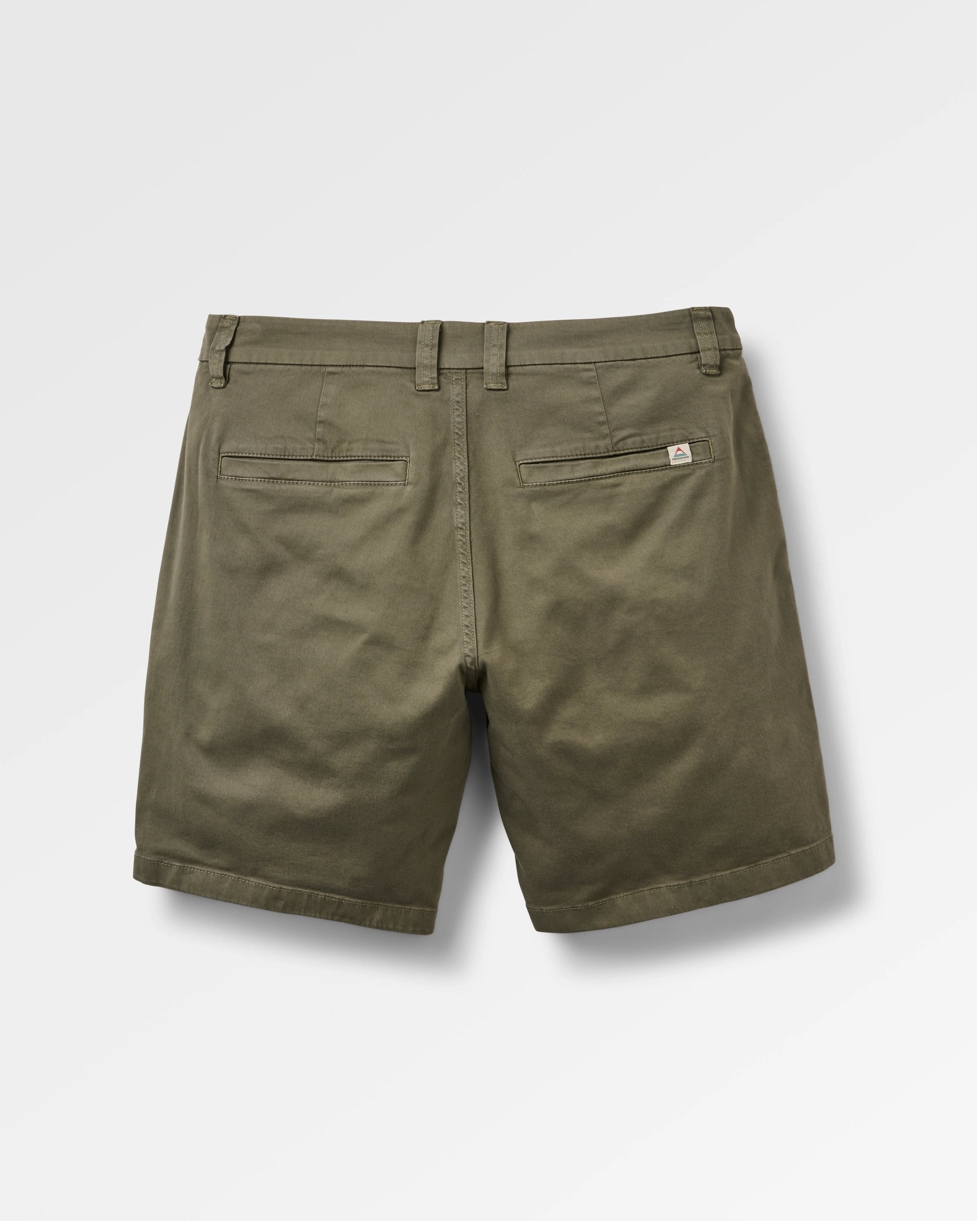 365 Organic Cotton Shorts 2.0 - Dusty Olive - Flatlay