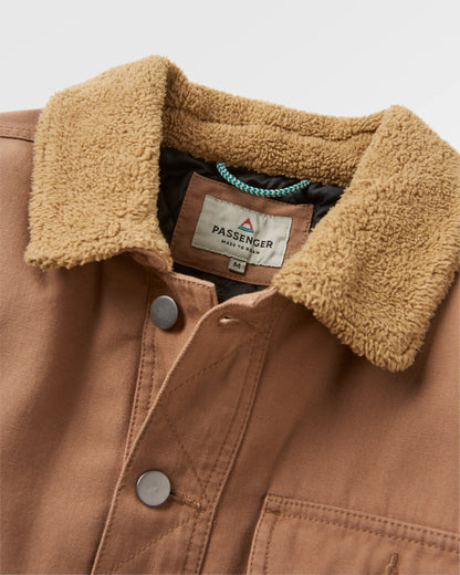 Falcon Organic Cotton Canvas Jacket - Toffee