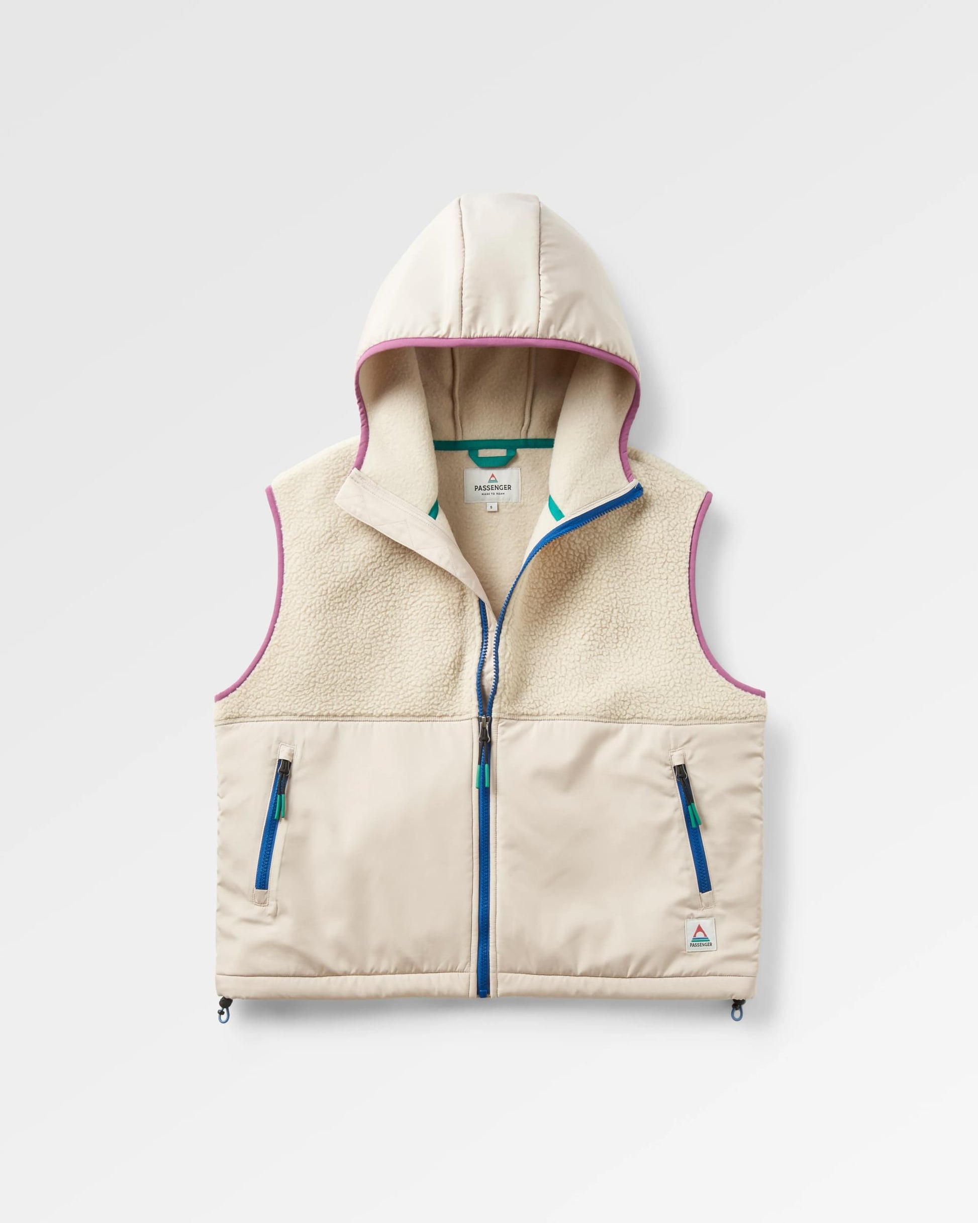 Beebalm Recycled Sherpa Fleece Vest Oatmeal – Passenger