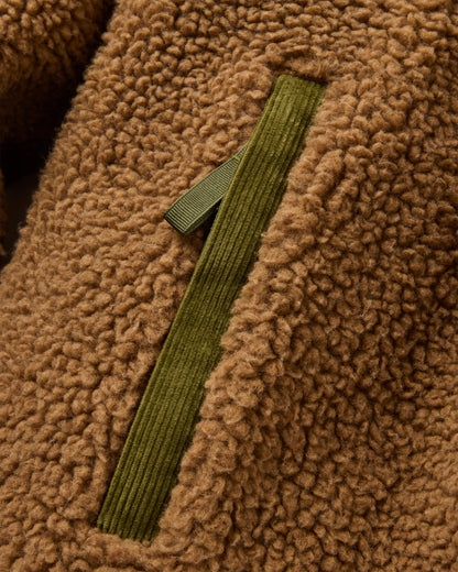 Trekker Deep-Pile Sherpa Fleece - Caramel - Flatlay