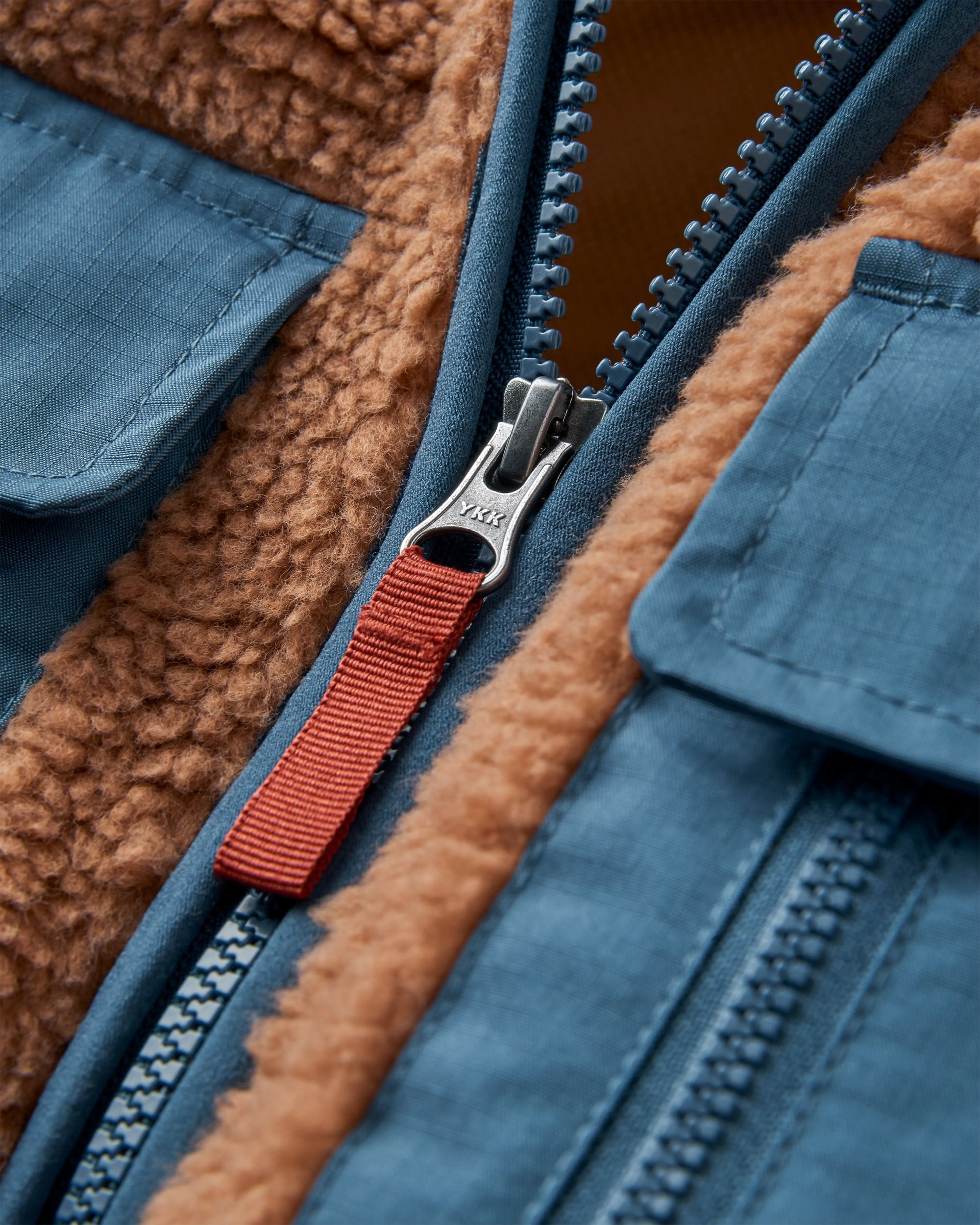 Valiant Deep-Pile Sherpa Fleece - Toffee - Flatlay