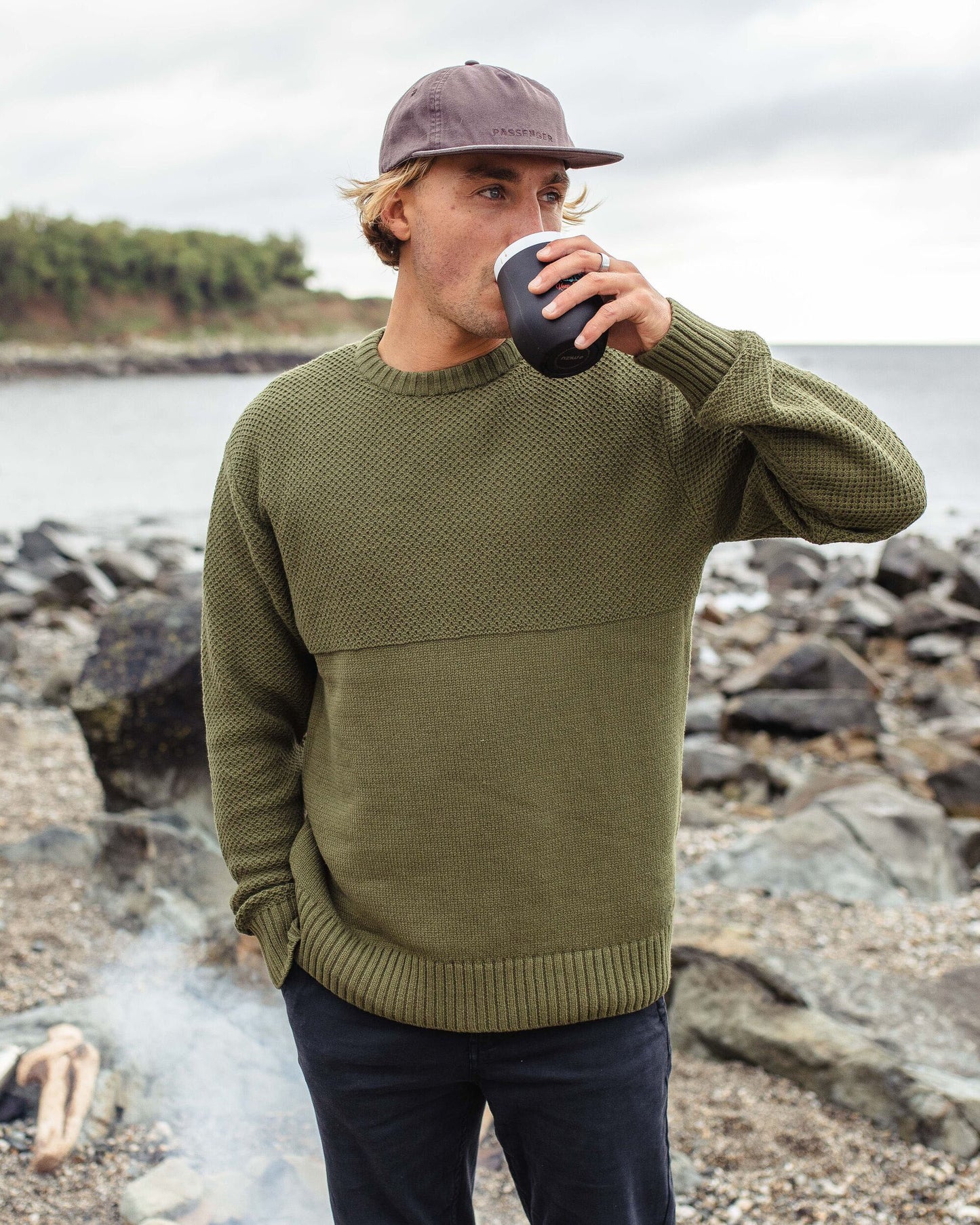 Swell Knitted Jumper - Khaki