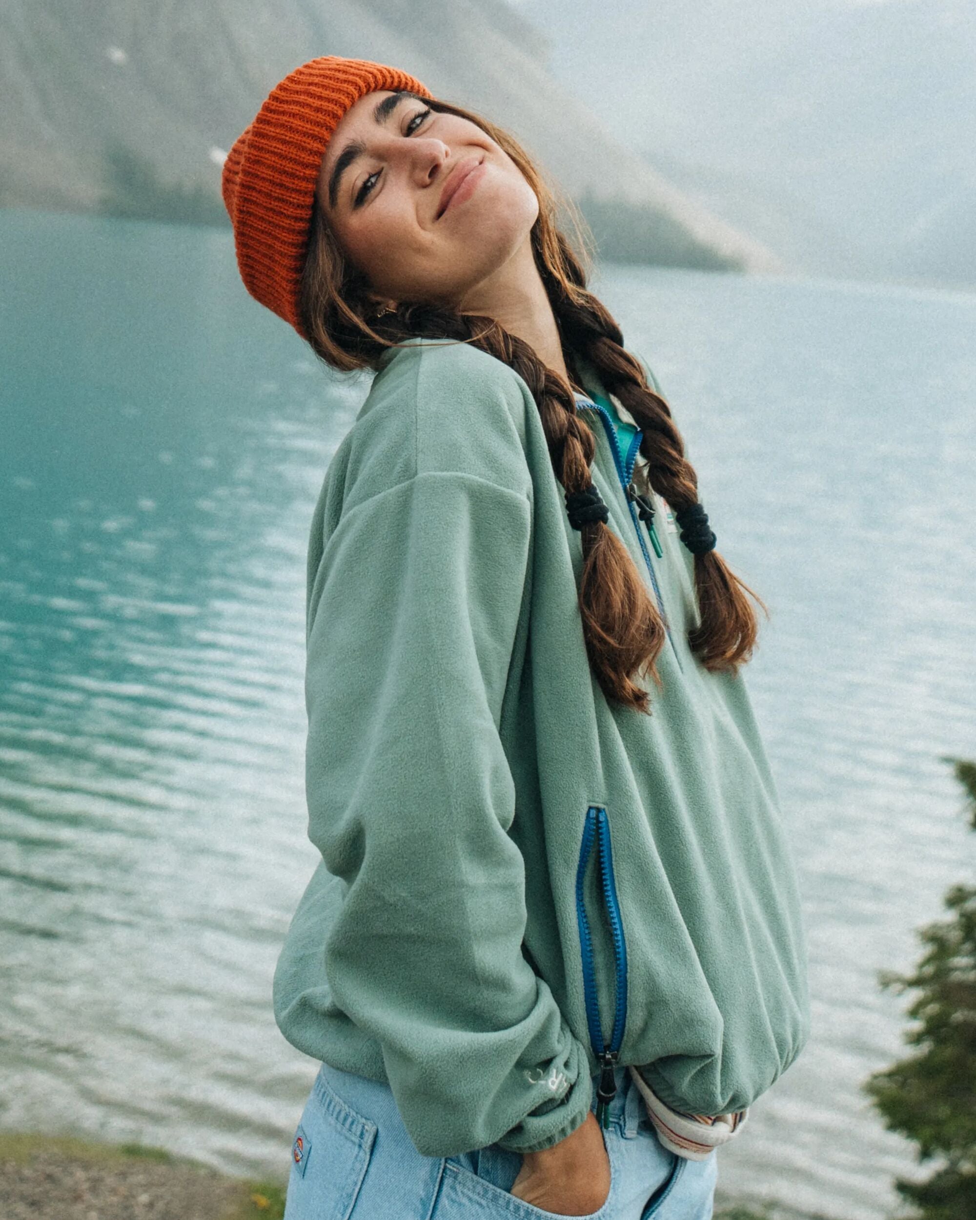 Ayla Recycled Micro Polartec® Fleece - Pistachio - 