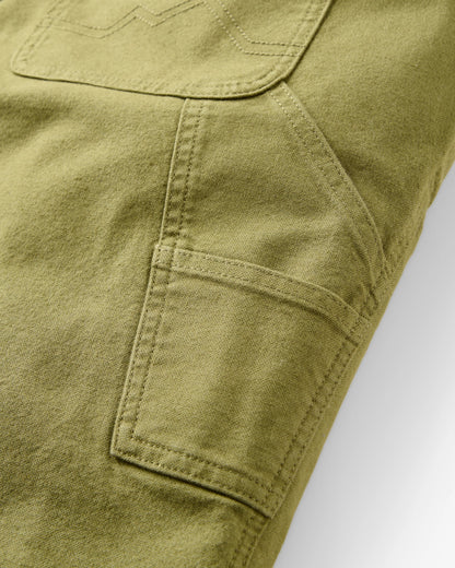 Vantage Lined Cotton Canvas Trouser - Khaki - Flatlay