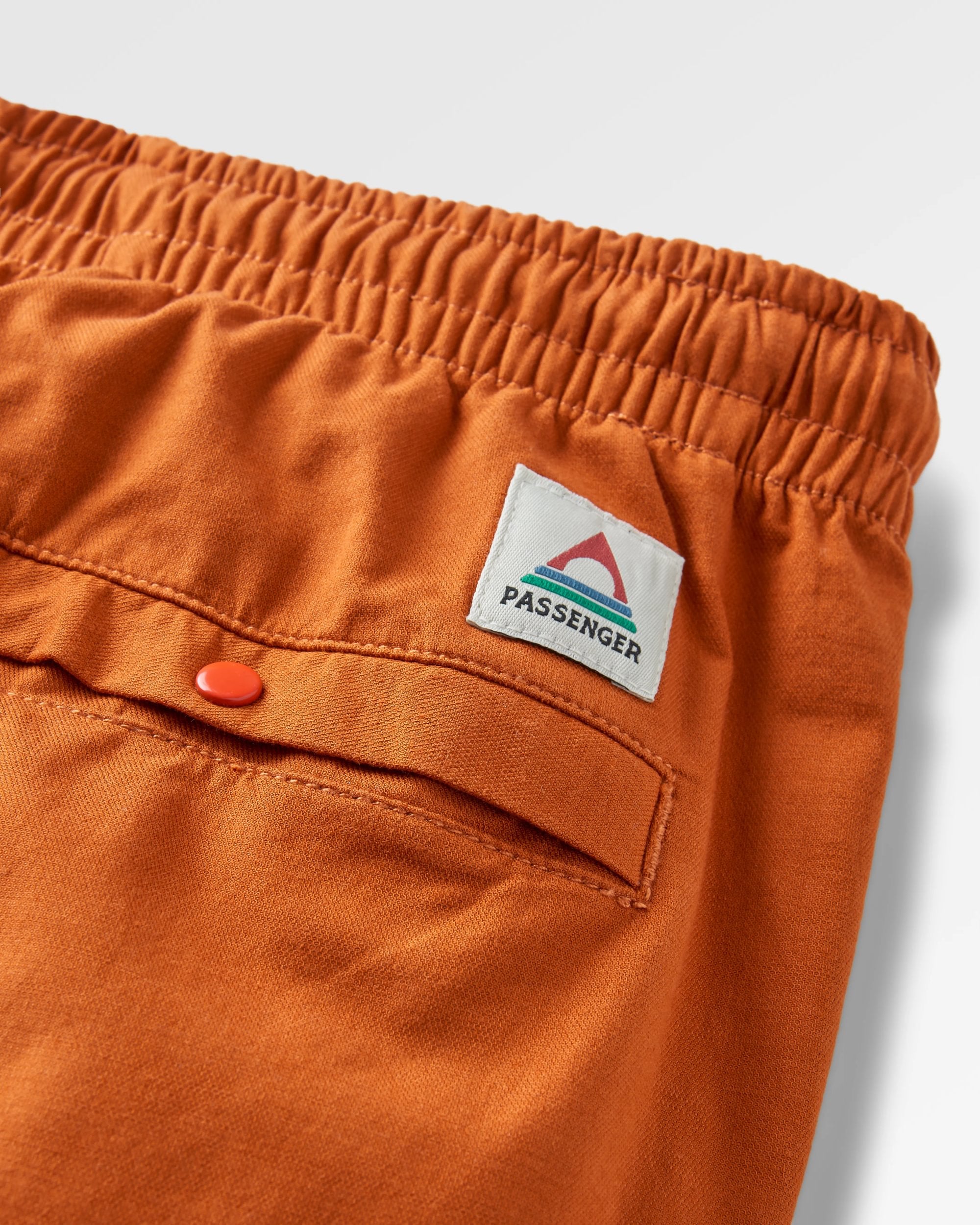 Hydrilla Organic Cotton Trouser - Sunset Orange - Flatlay