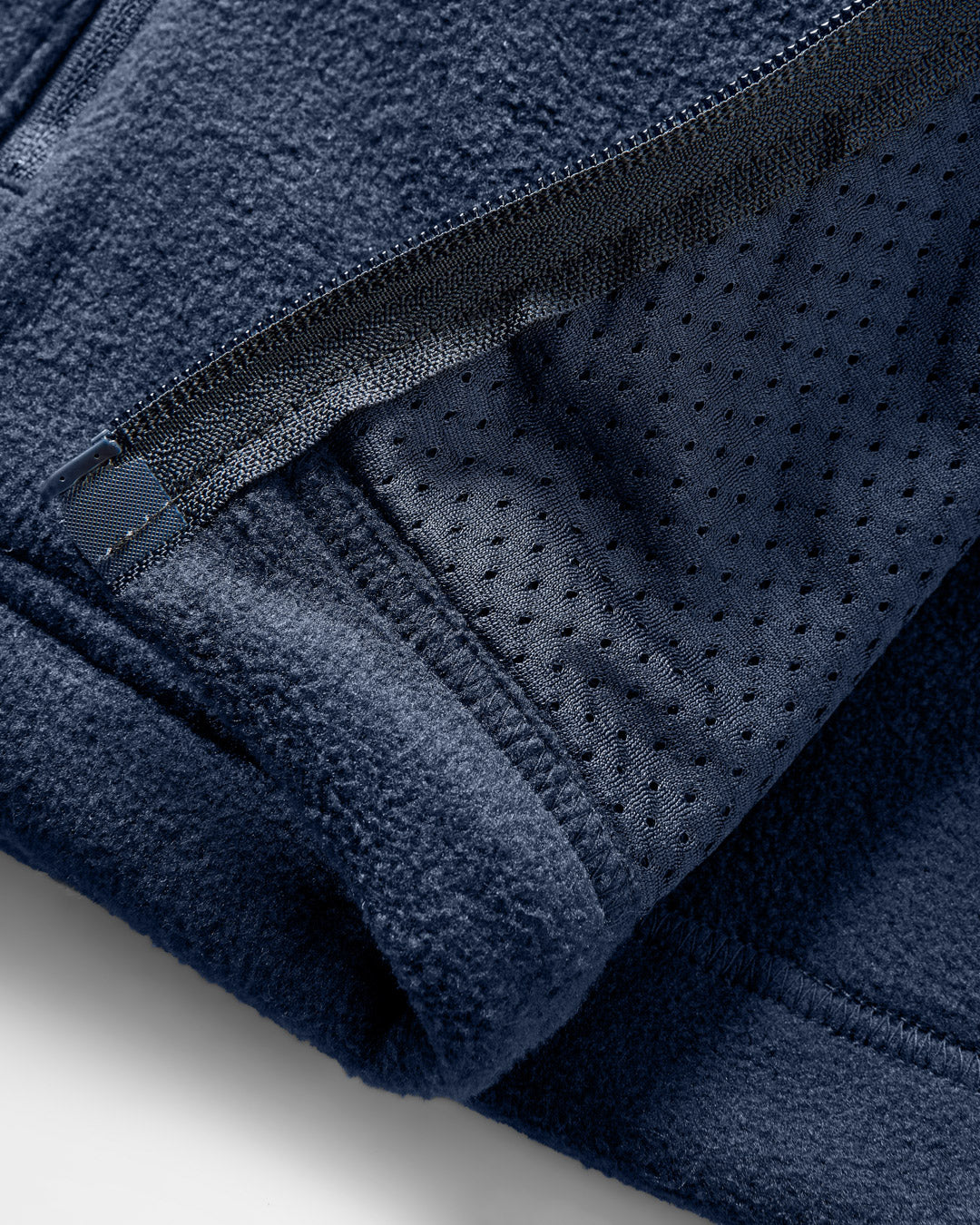 Ridge Full Zip Recycled Polar Fleece - Mediterranean/Deep Navy