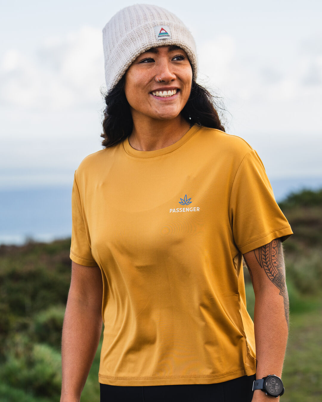 Align Active Recycled T-Shirt - Dusty Ochre - Lifestyle