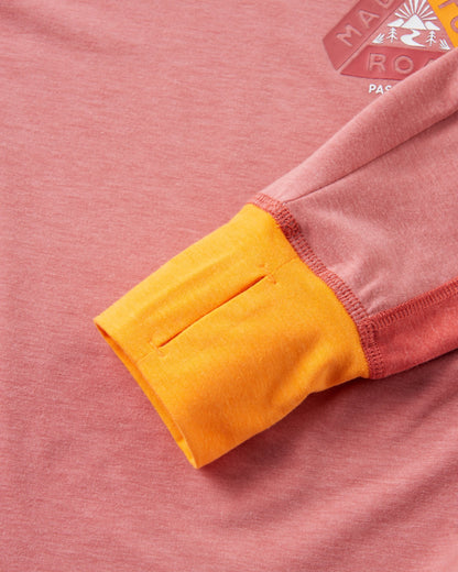 Sorrento Recycled Active LS T-Shirt - Dusty Rose