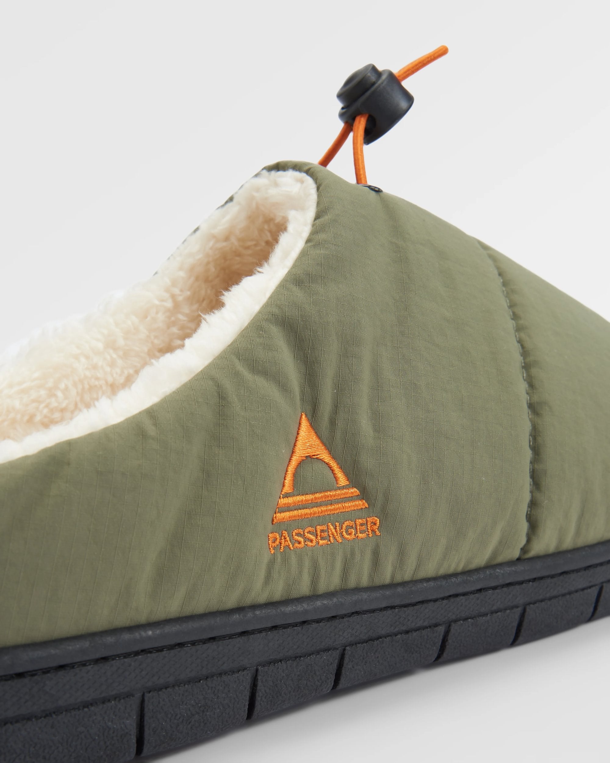 Step Out Men's Slipper - Dusty Olive - Flatlay