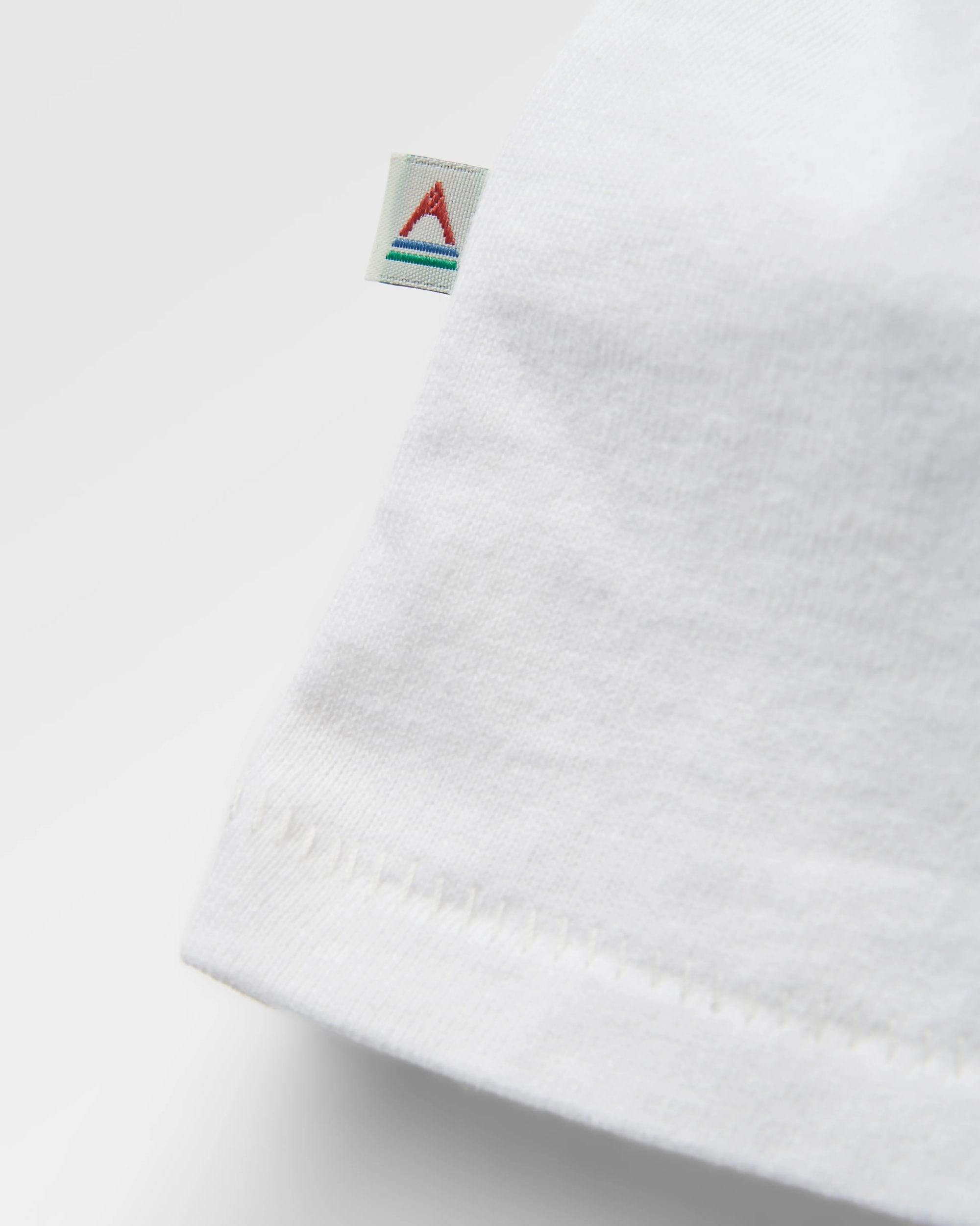 Odyssey Organic Cotton LS T-Shirt - White - Flatlay