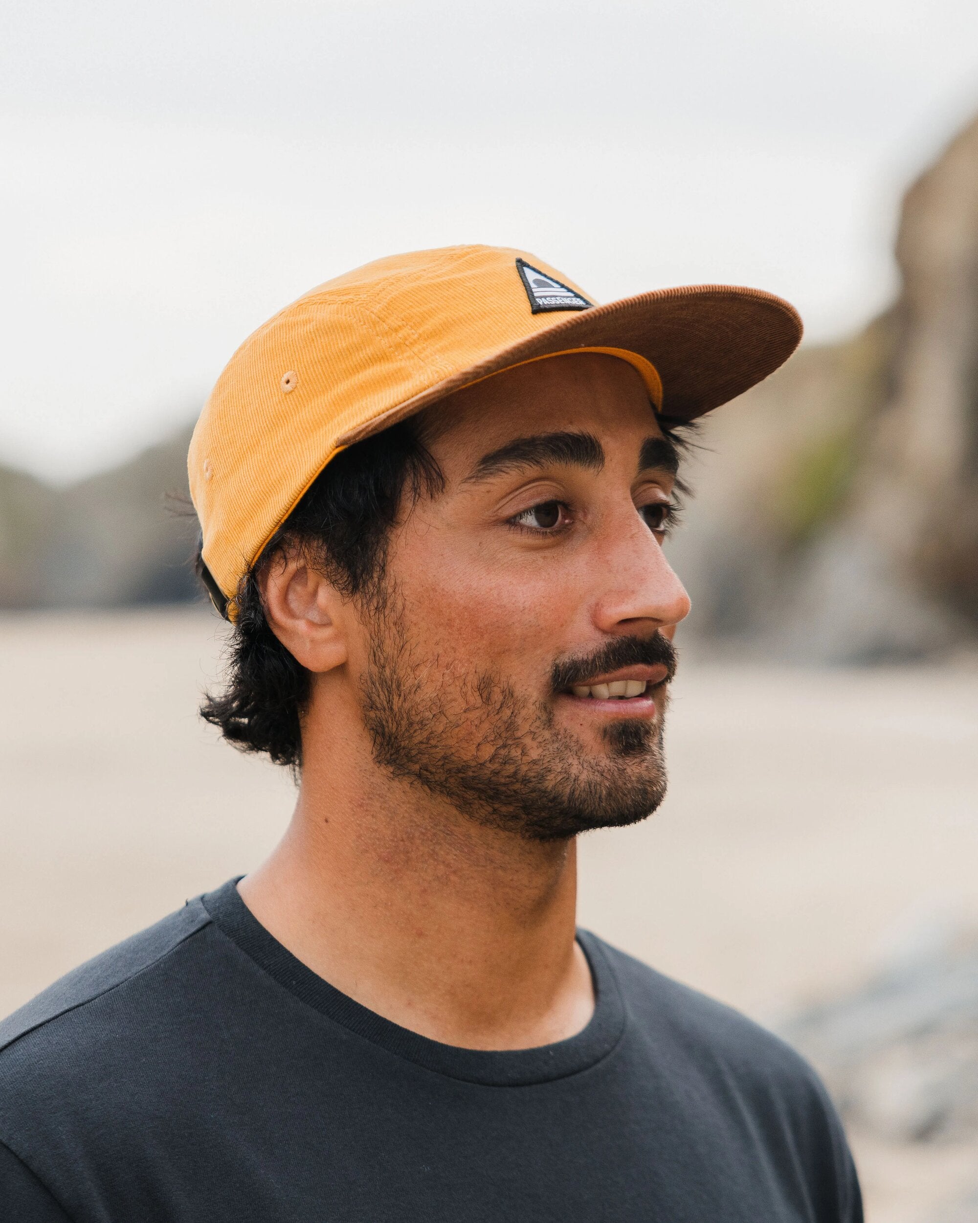 Fixie Recycled Cord 5 Panel Cap - Golden Spice - Lifestyle - Male