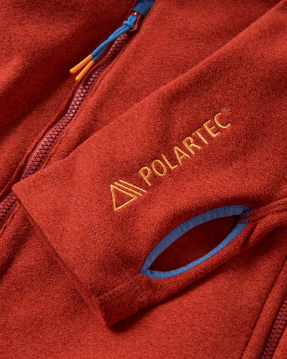 Men's Pinegrove Recycled Polartec® Fleece Hoodie - Red Ochre