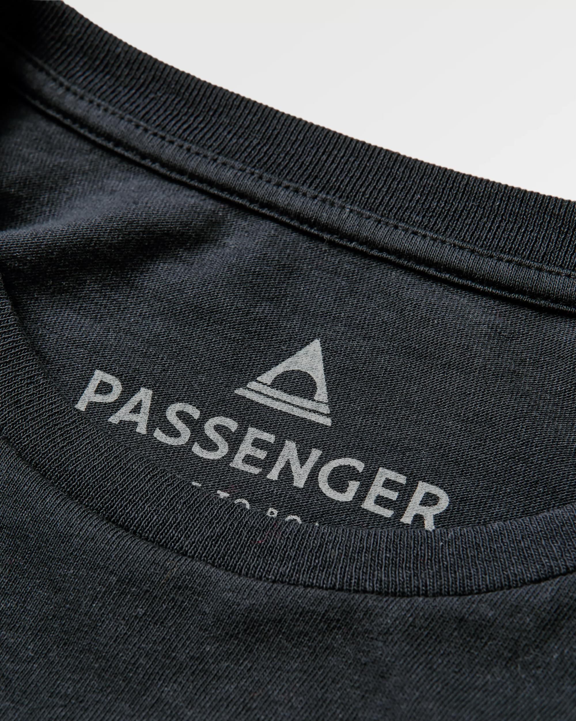 Classic Logo Recycled Cotton T-Shirt - Black - Flatlay