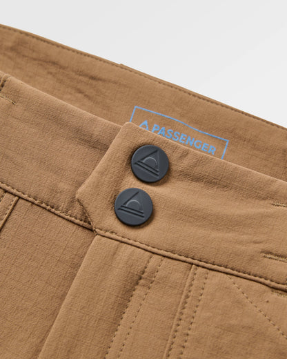 Ridescape Men's Active Short - Caramel Brown - Flatlay