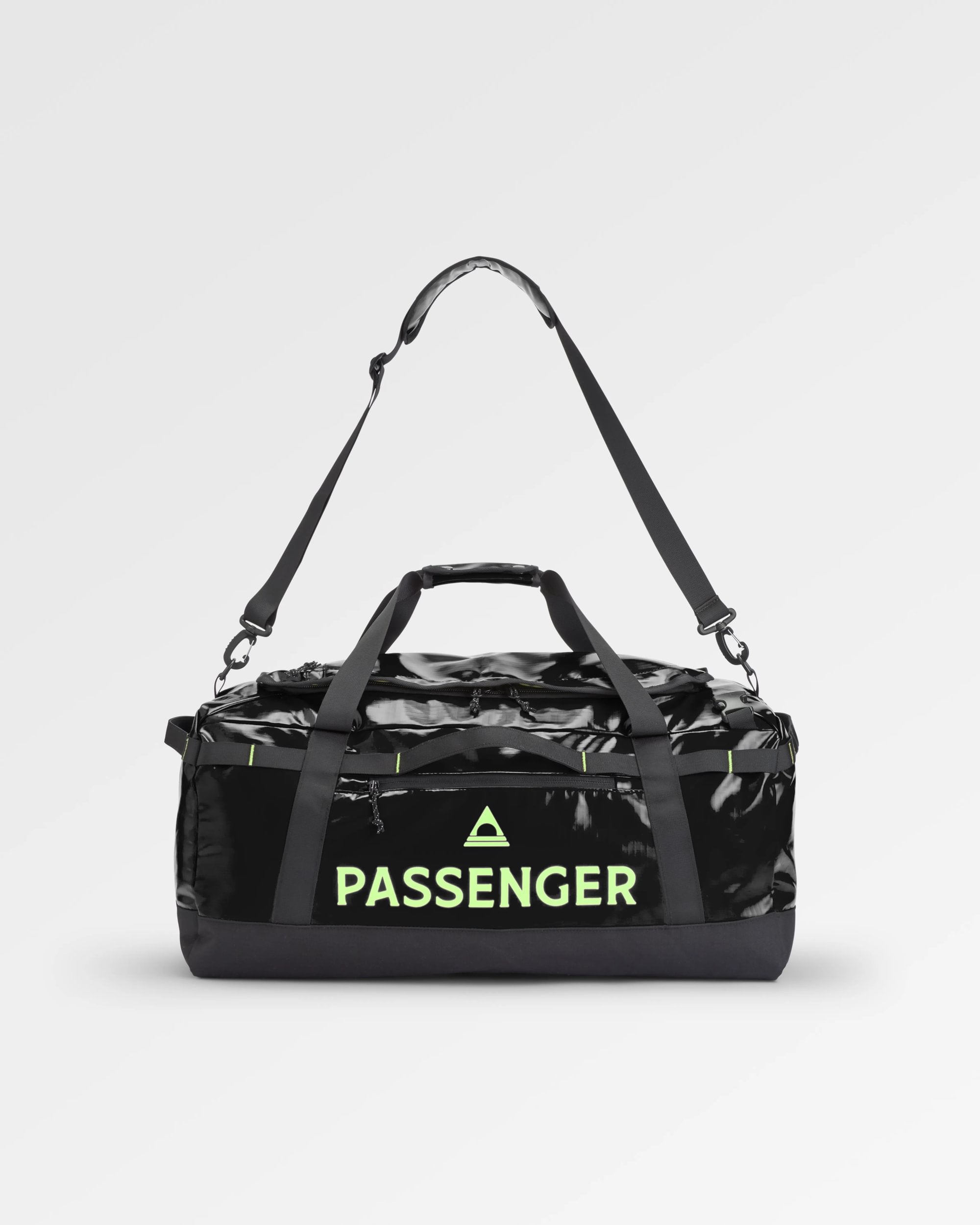 Roamer Recycled 40L Duffel Bag - Black - Flatlay