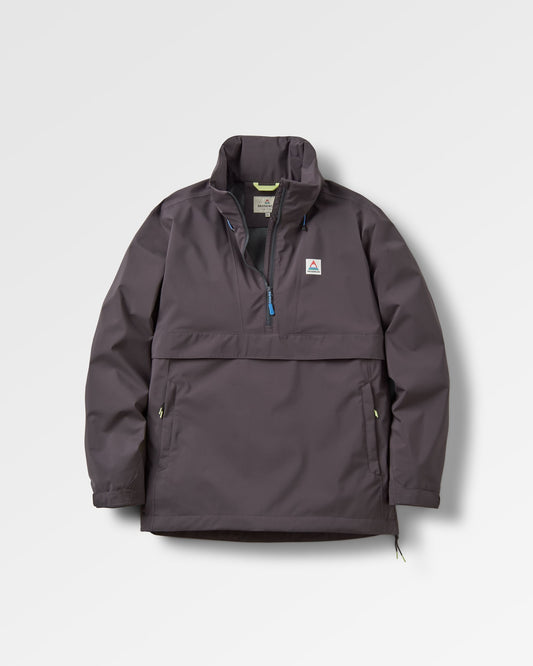 Diablo Recycled Waterproof Anorak - Faded Black - Flatlay