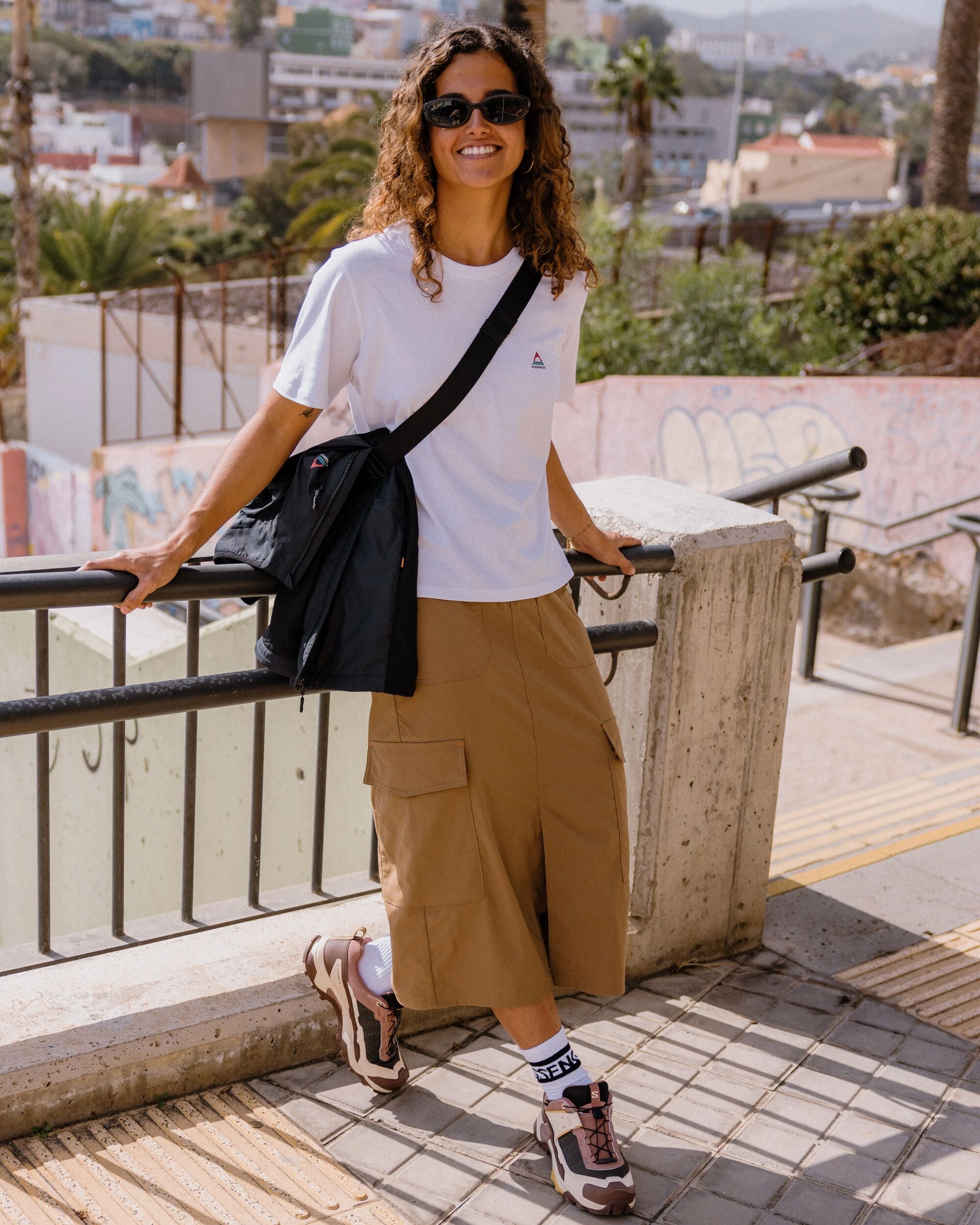Avian Cargo Ripstop Skirt - Caramel Brown - Lifestyle