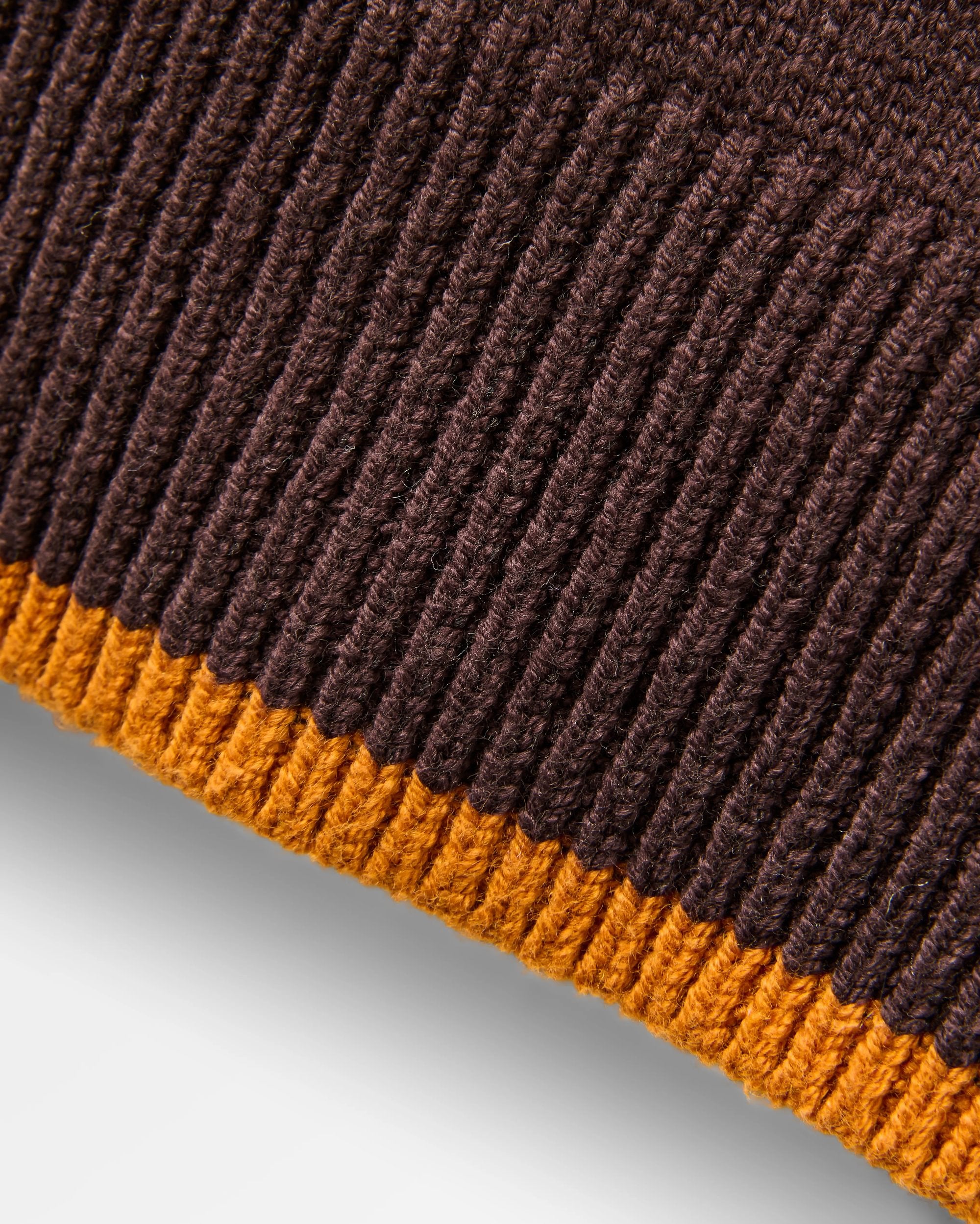 Meander Logo Stripe Knitted Jumper - Espresso - Flatlay