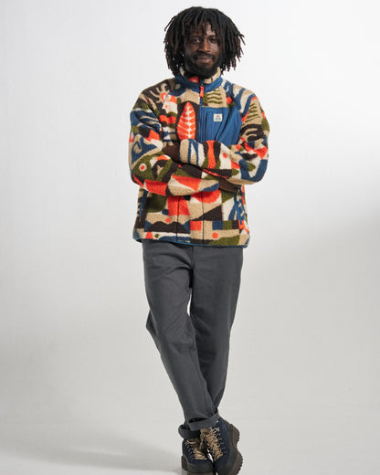 Offroad Sherpa 1/2 Zip Fleece - Lost On Purpose Khaki - Studio Model