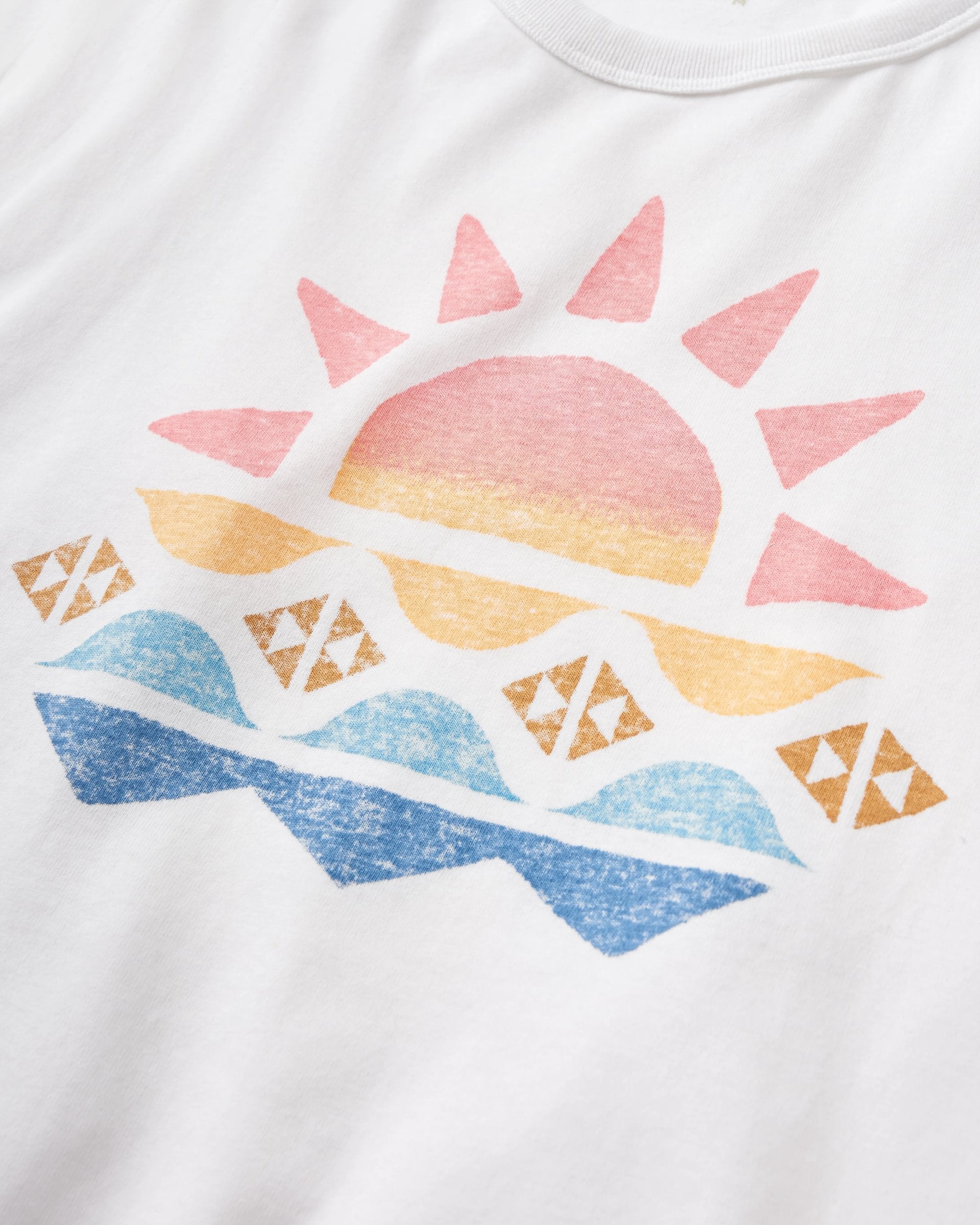 Sunray Recycled Cotton Vest - White - Flatlay