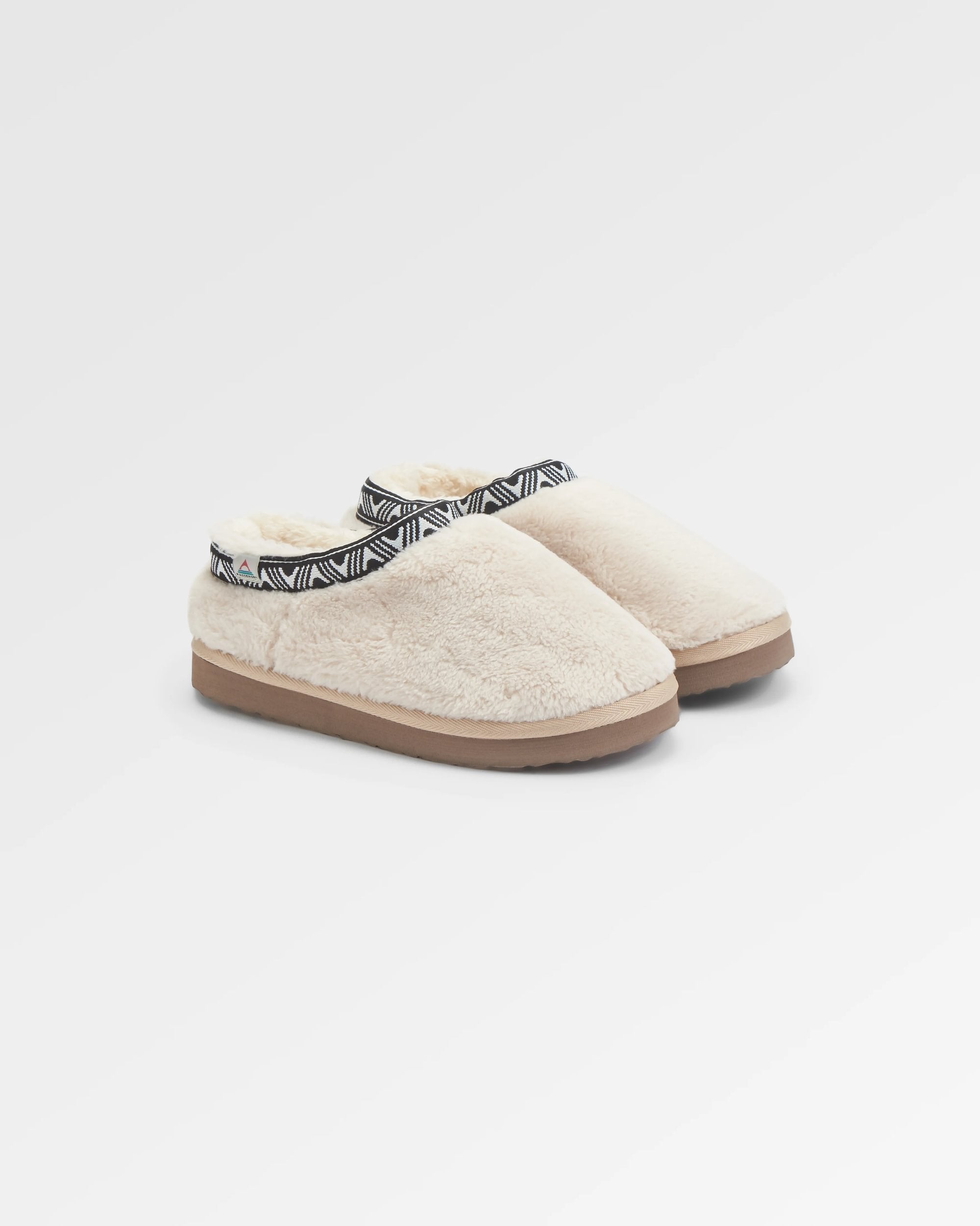 Ember Sherpa Fleece Slipper - Birch - Flatlay