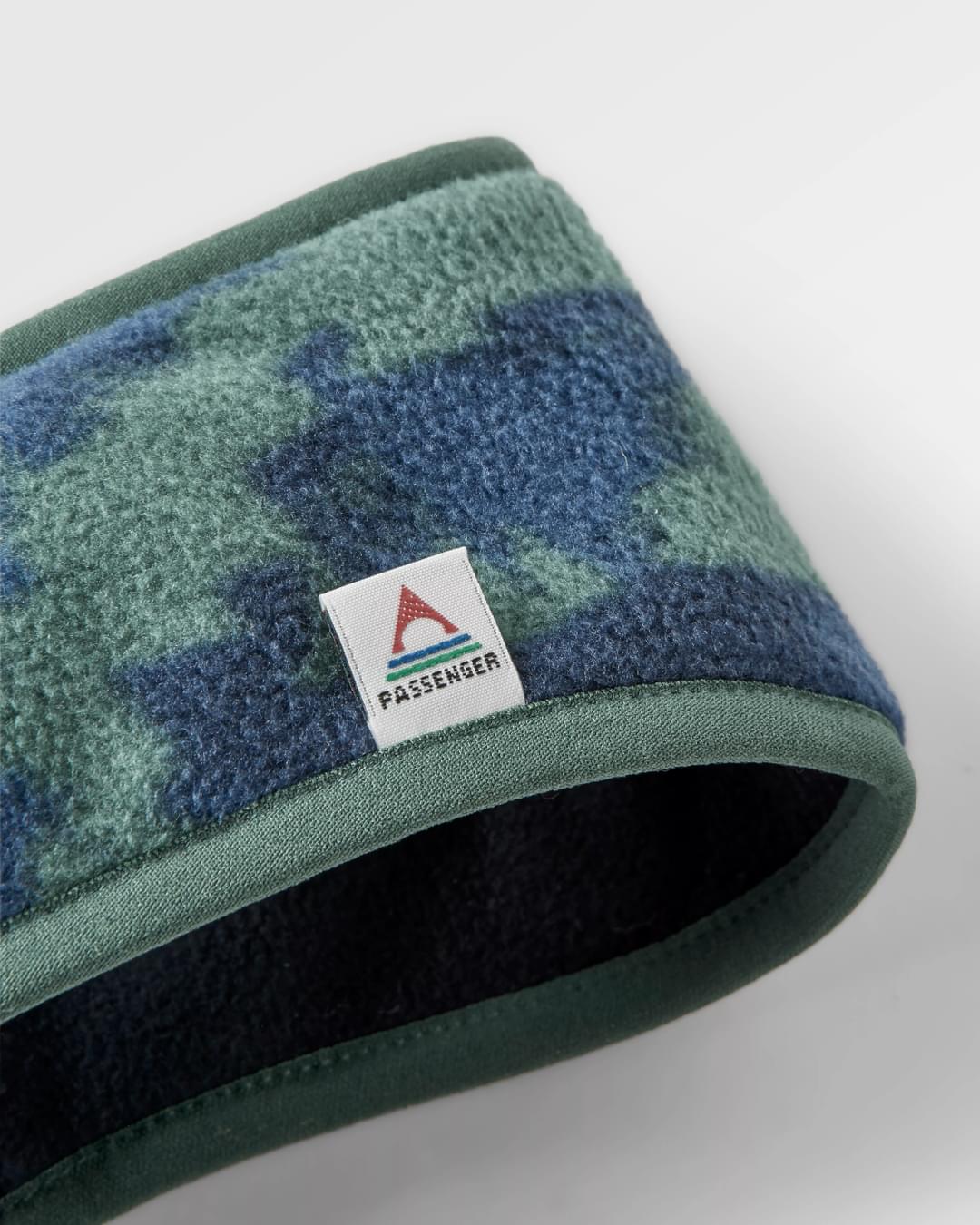 Larch Recycled Polar Fleece Headband - Oak Patch Deep Ocean