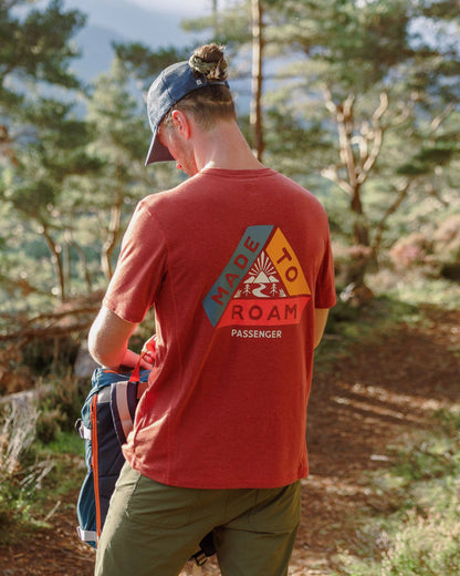 Kirkwood Textured Active T-Shirt - Red Ochre