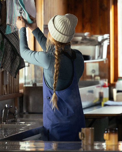 Snowscape Women's Recycled Bibpant - Purple Indigo - Lifestyle