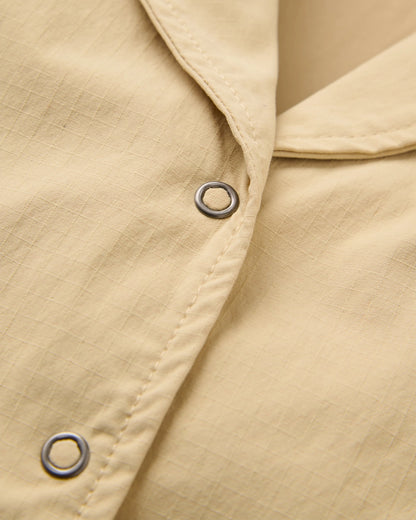 Arden Ripstop Short Sleeve Shirt - Desert - Flatlay