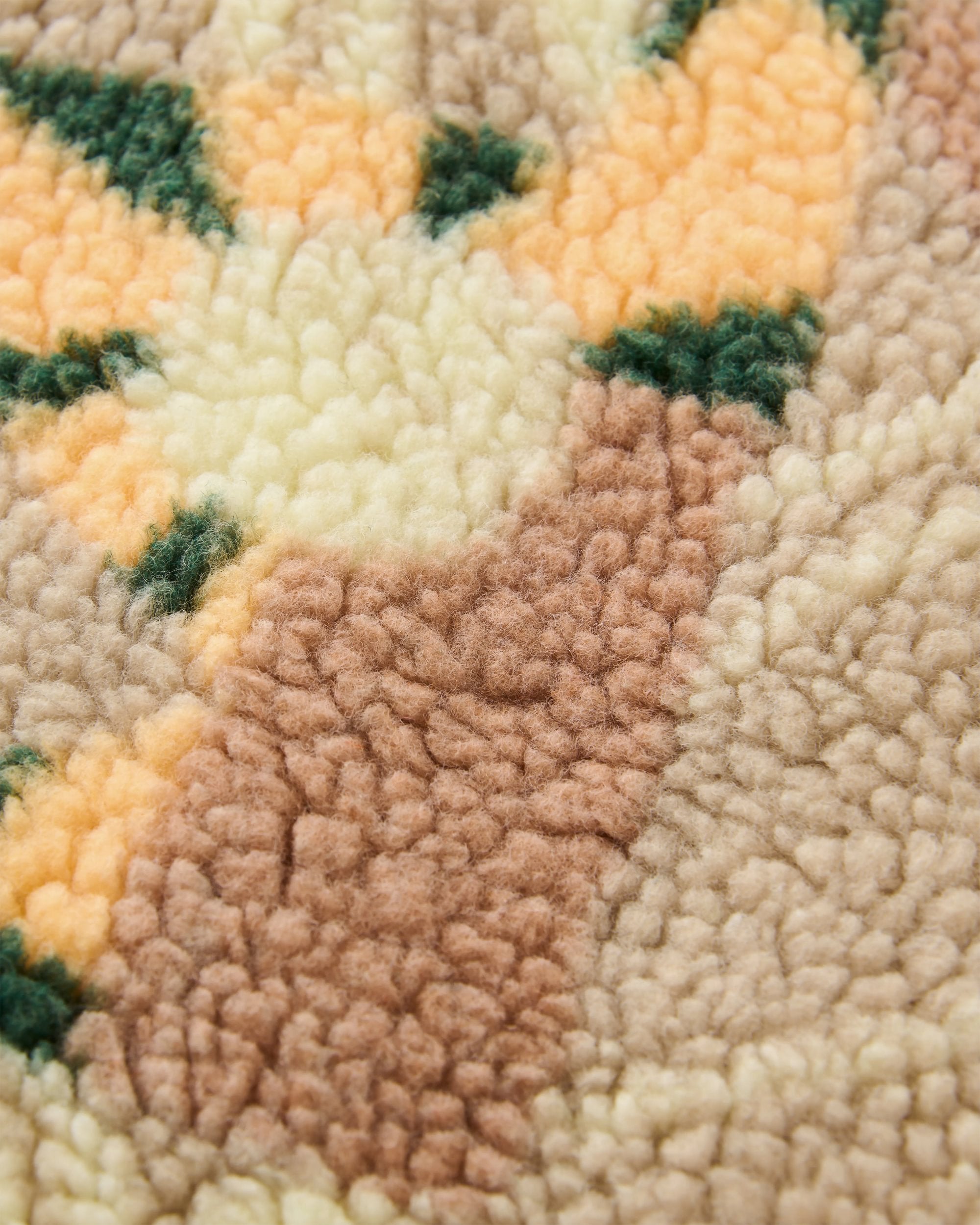 Clover Recycled Sherpa Fleece - Sun Patch Simply Taupe - Flatlay