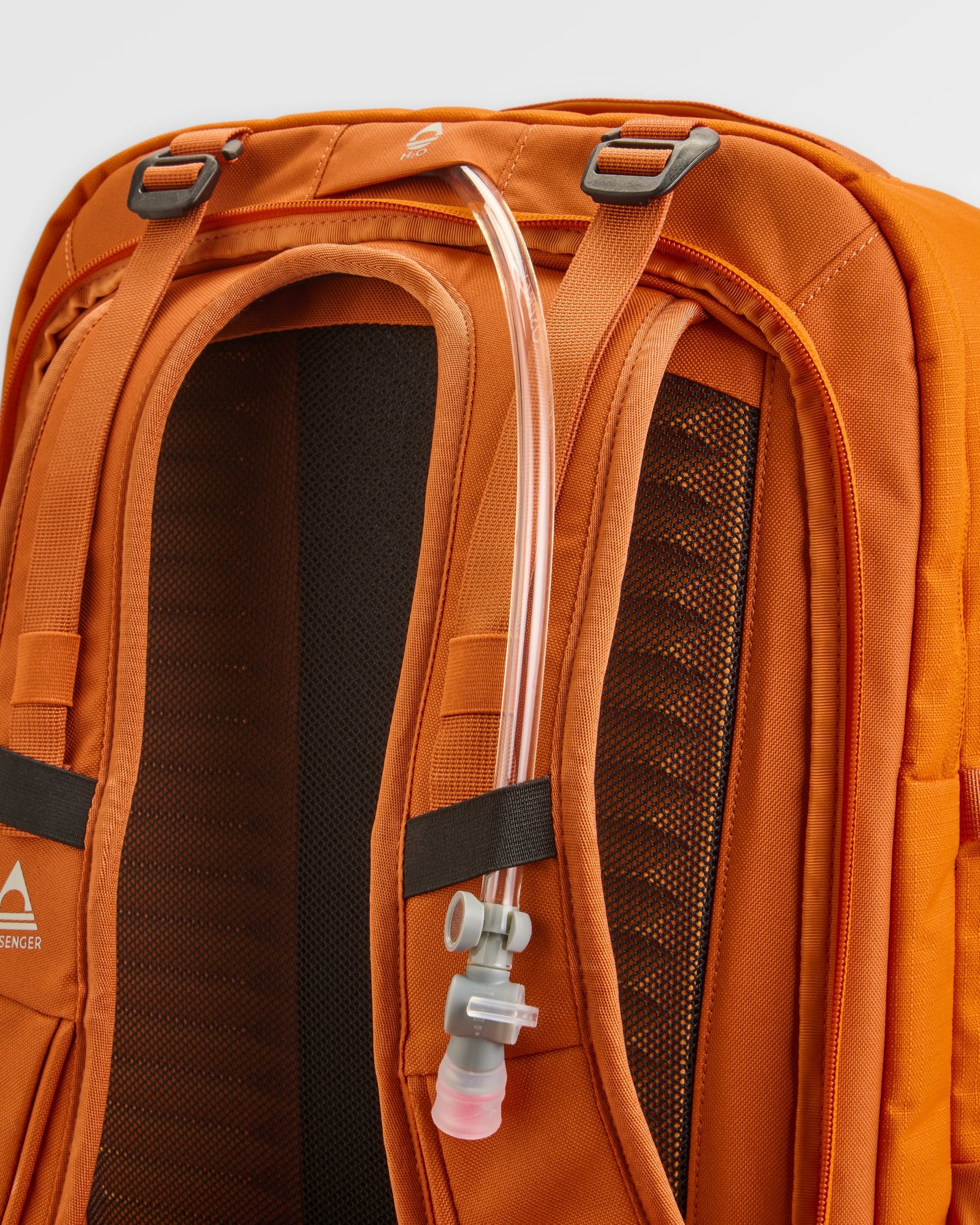Atlas Recycled Backpack Duffel - Sunrise Orange - Flatlay