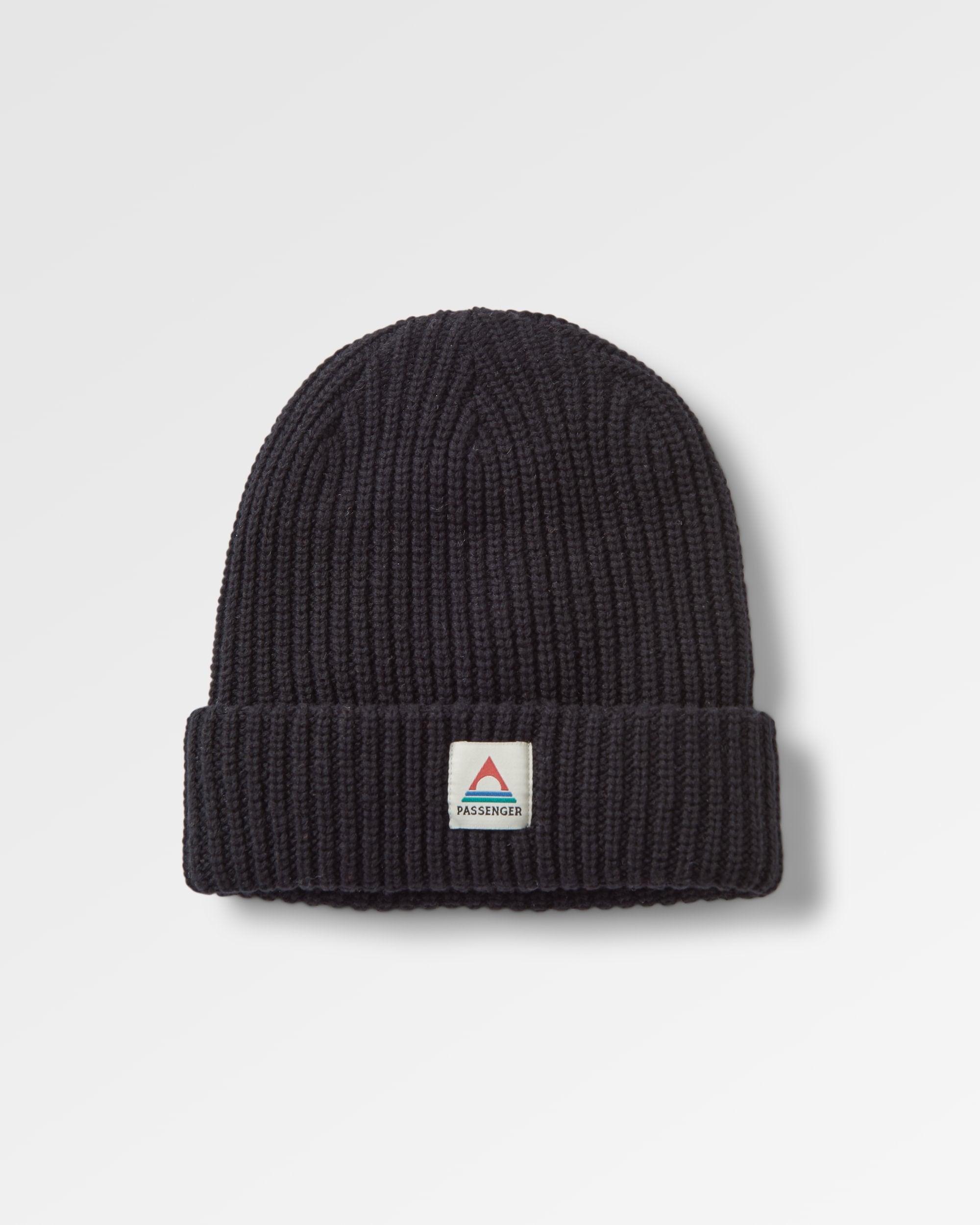 Beechwood Fleece Lined Recycled Beanie - Black - Flatlay